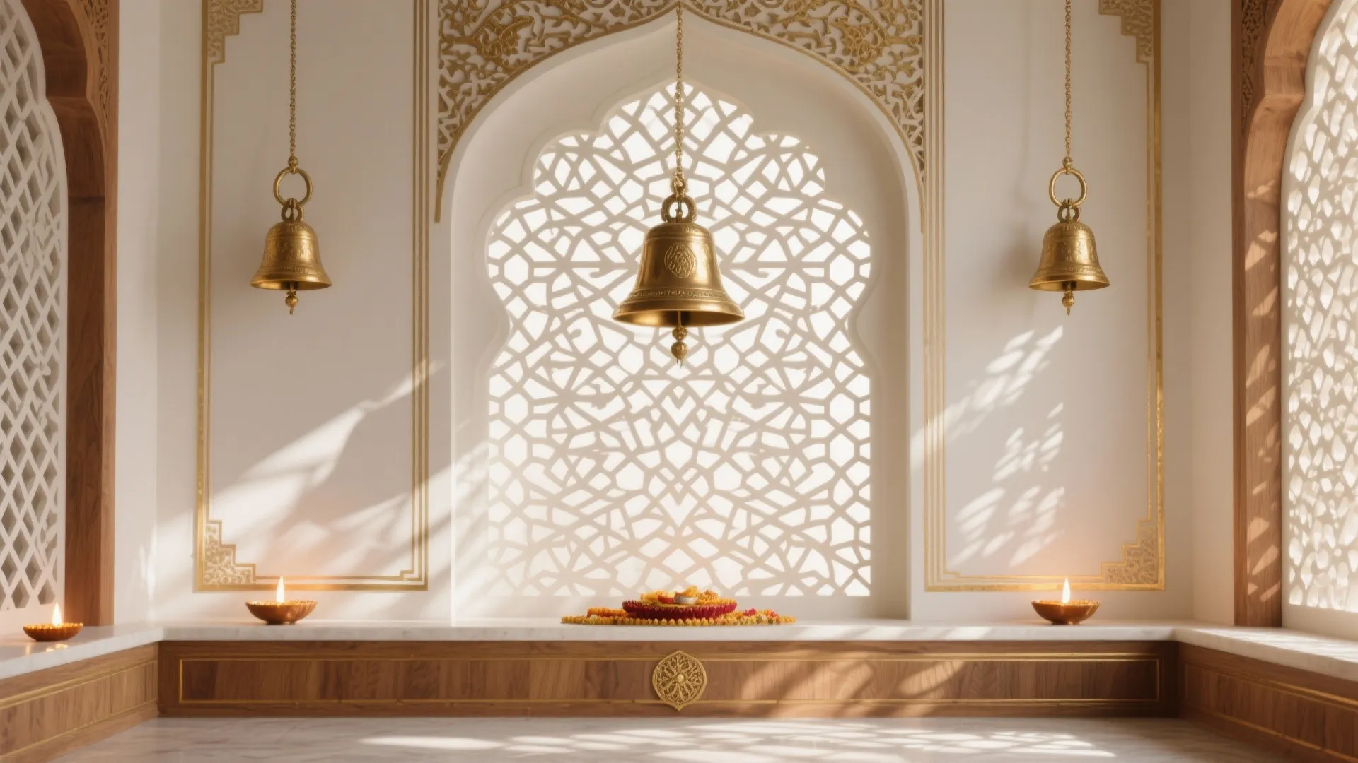 Jaali Patterns and Brass Accents for Heritage Charm