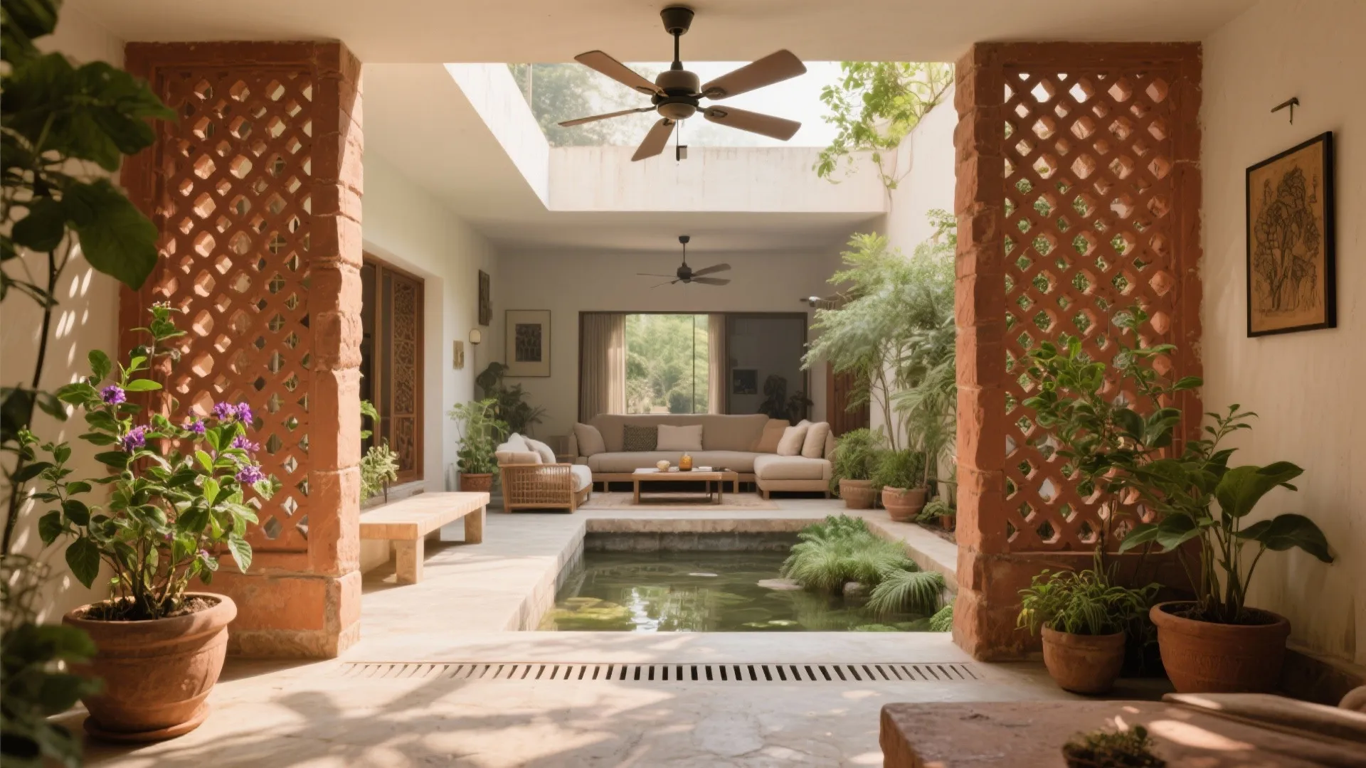 Courtyards, Jaalis, and Green Terraces That Breathe