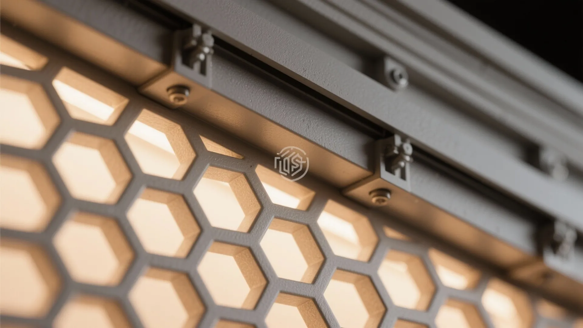 Sliding Jaali Screen with Soft Backlighting