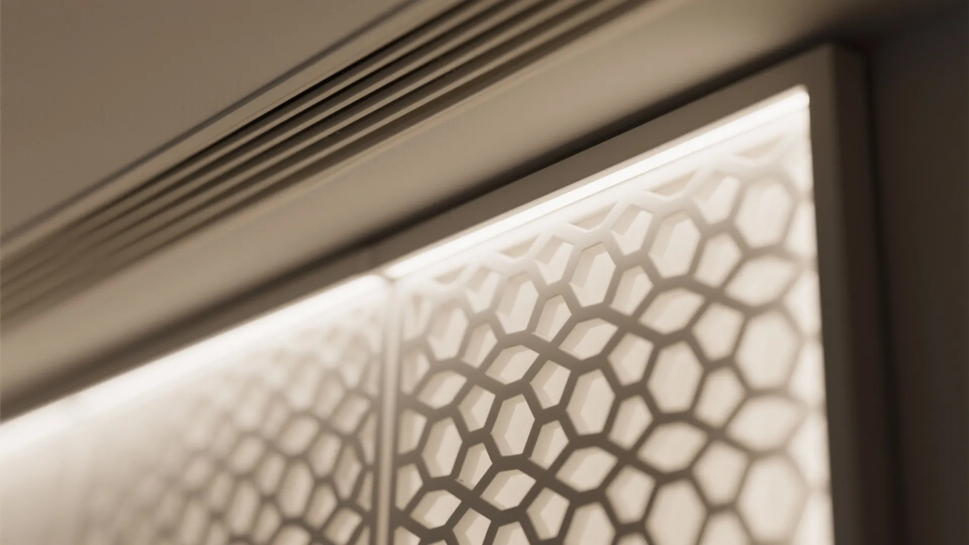 Backlit Jaali with Upwash Ceiling