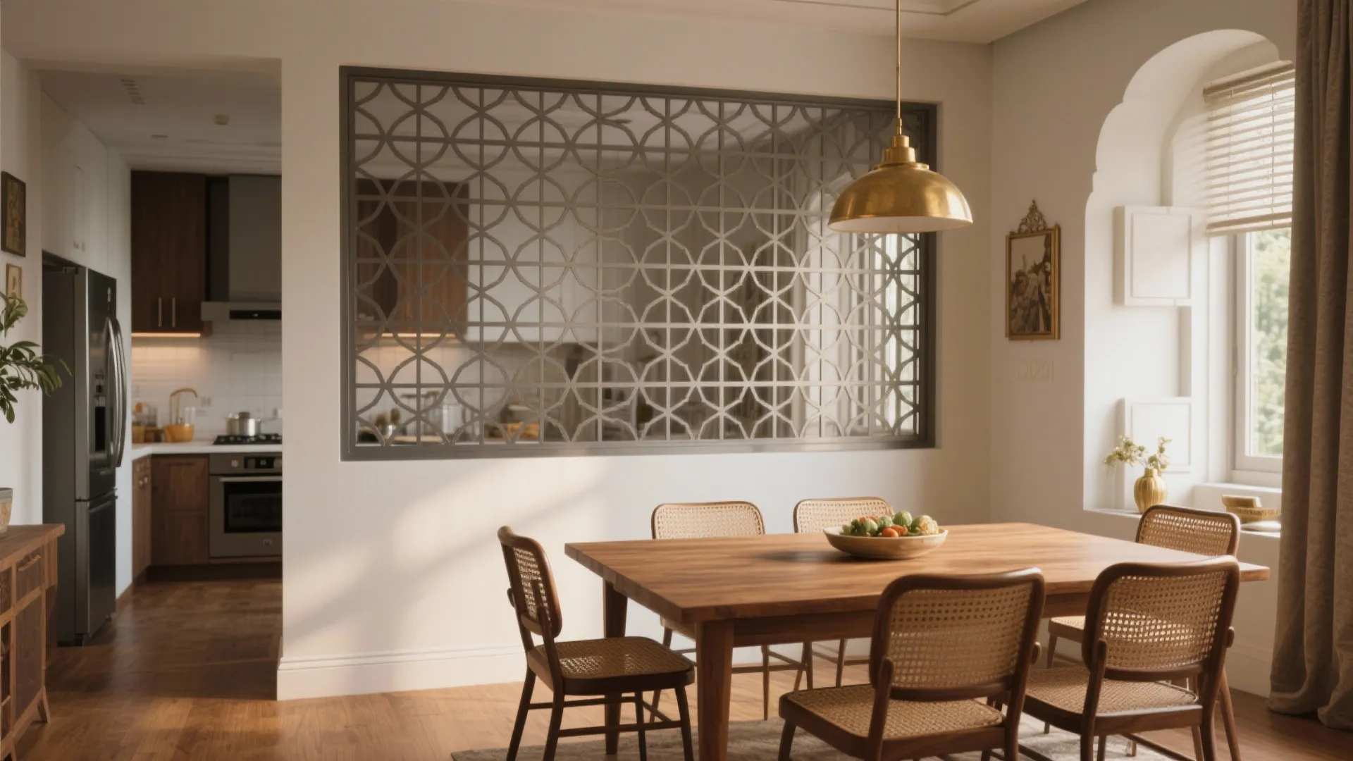 Jaali Screens to Define Without Dividing