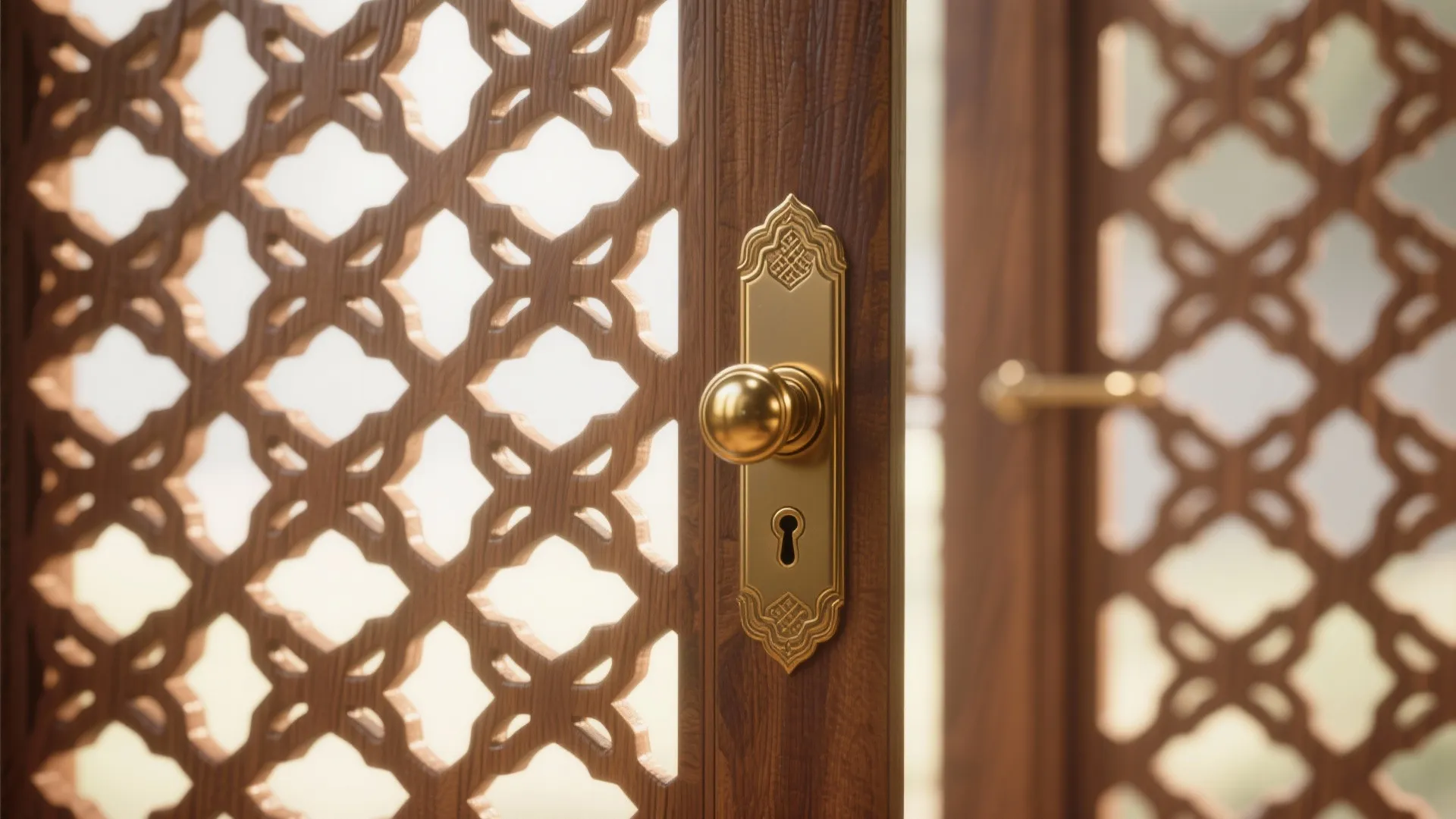 Compact cabinet with jaali doors