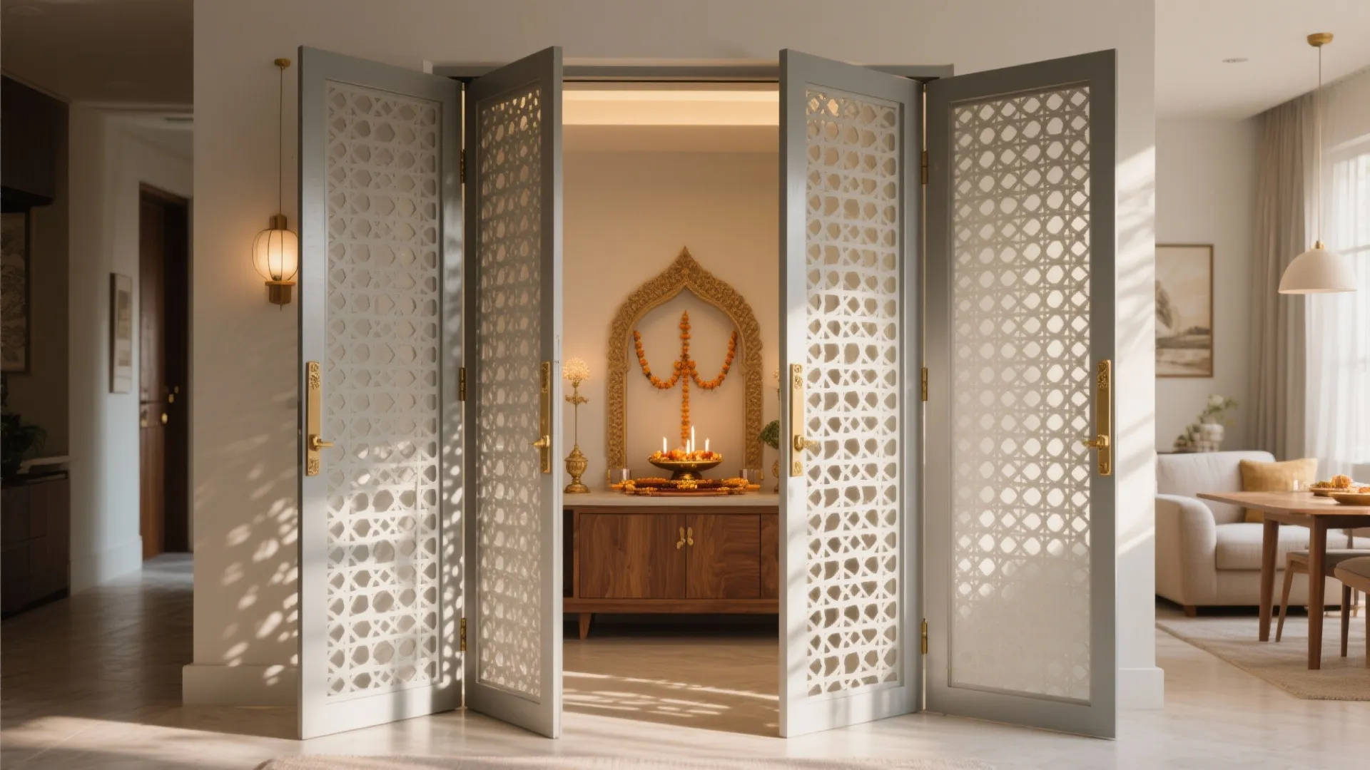 Sliding or Bi-Fold Jaali Doors