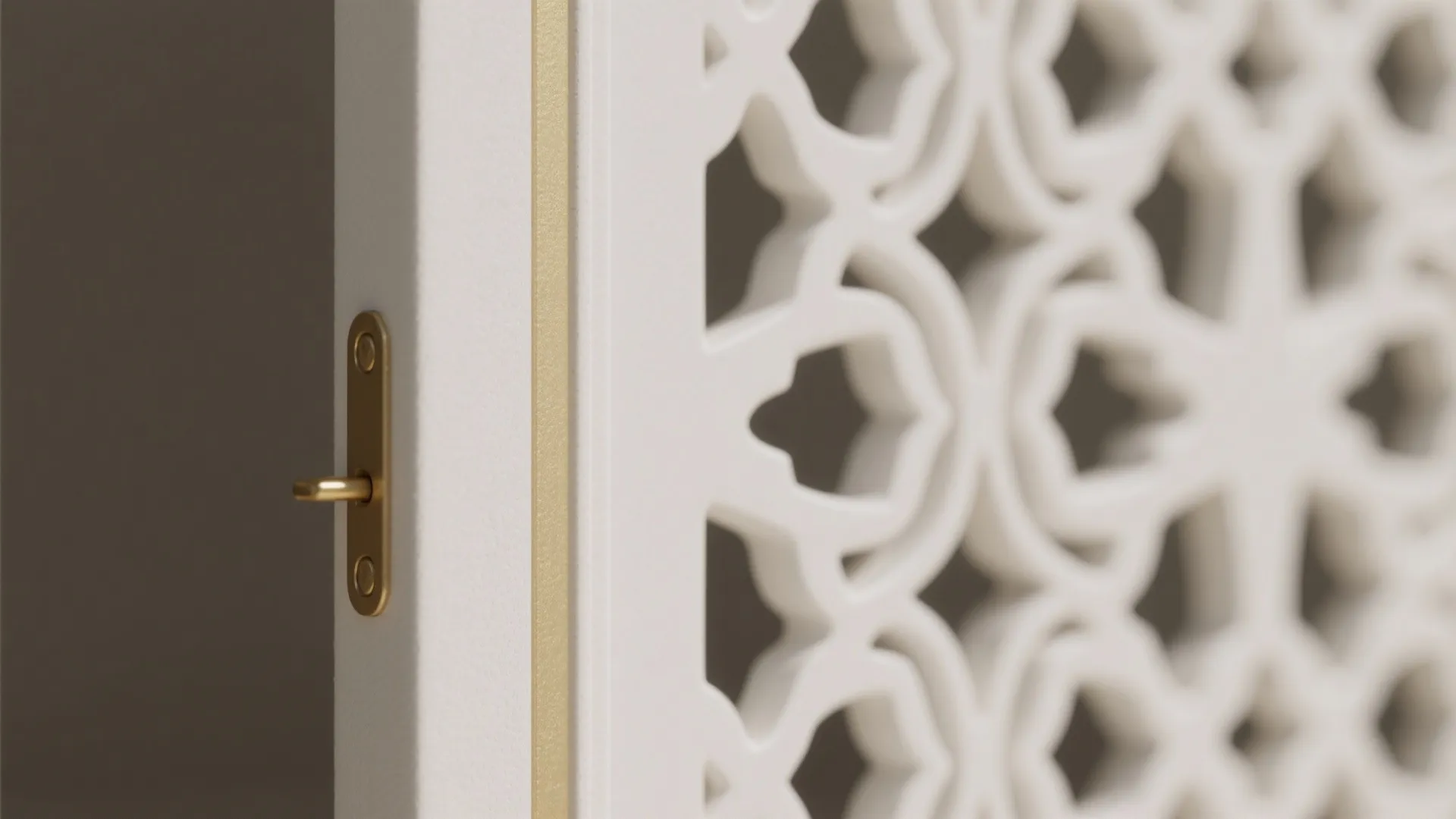 4) Jaali-fold bifold doors in white PU finish