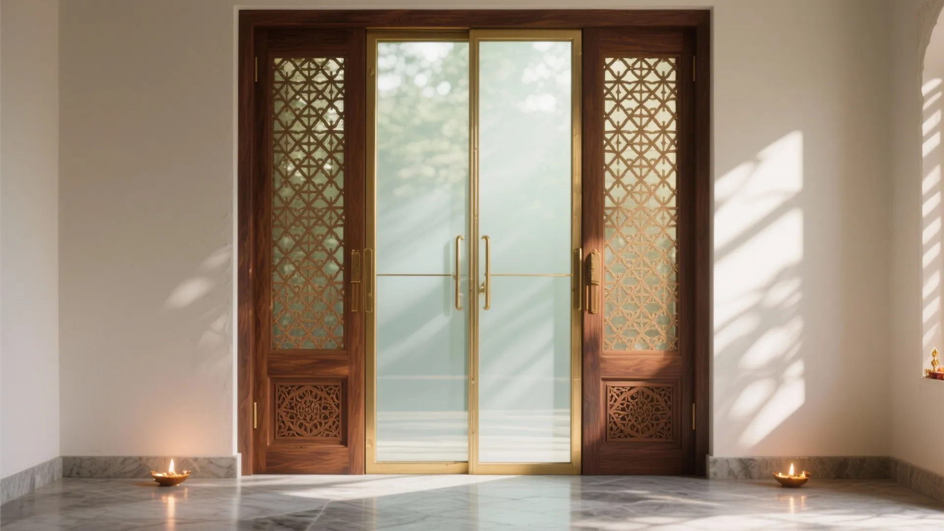 Jaali-and-Glass Hybrid Serenity