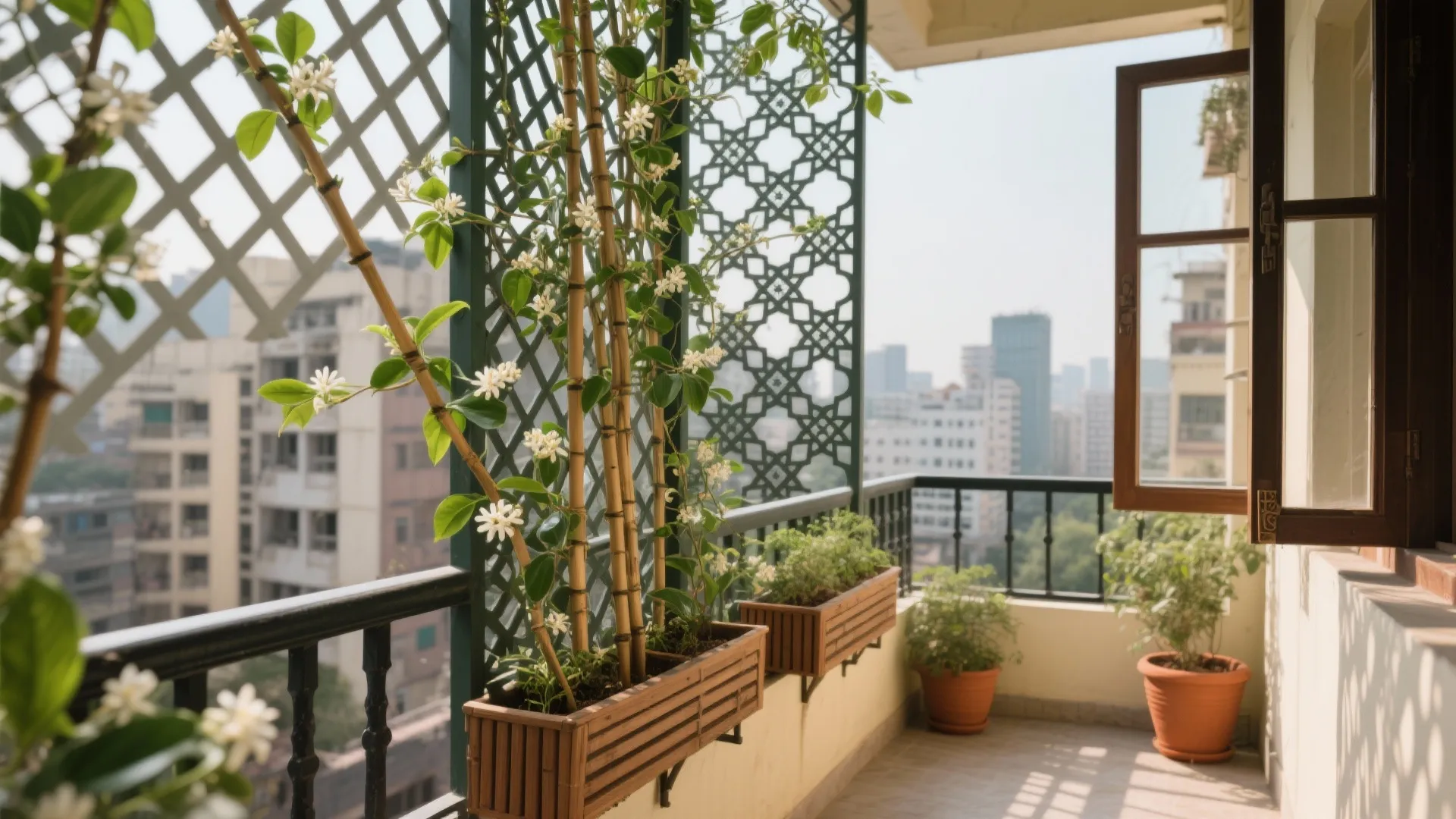 Jaali Privacy + Greenery: Classic Indian Charm