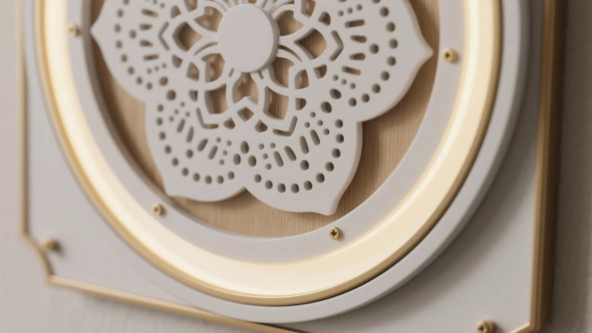 Backlit Jaali or Mandala Panel Overhead