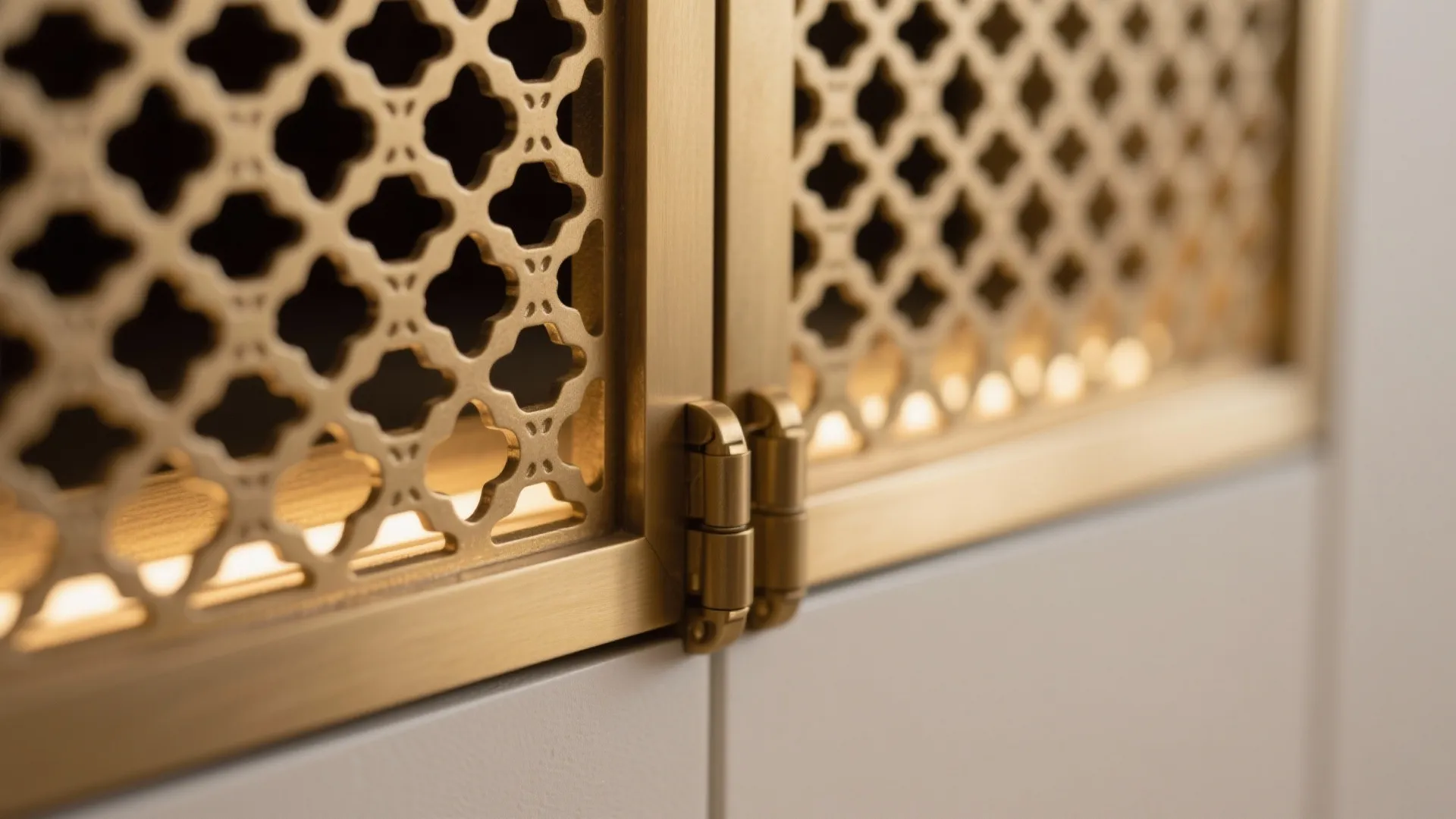 Compact Cabinet with Latticed Doors (Jaali)