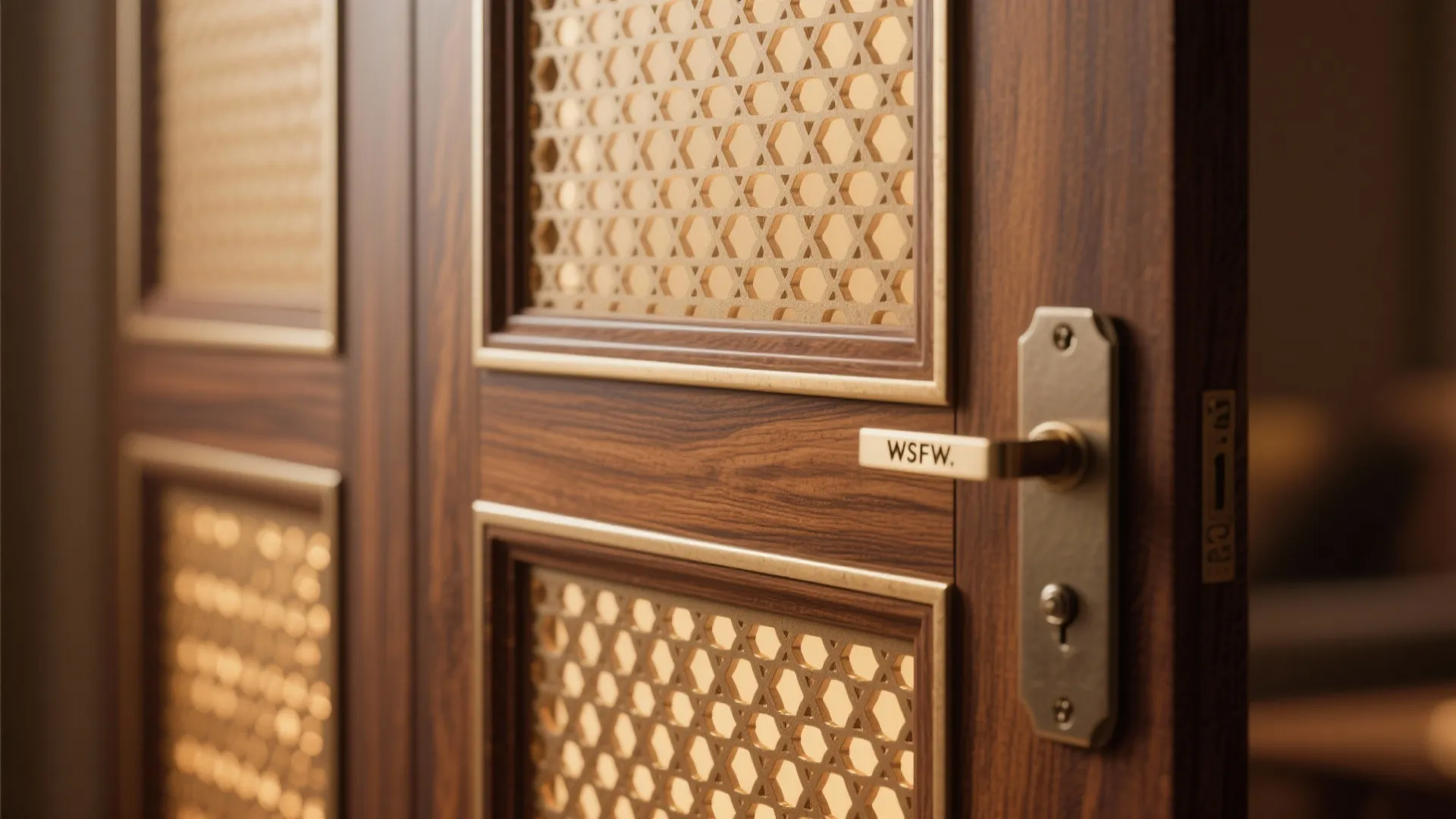 Compact Wooden Cabinet with Jaali Doors