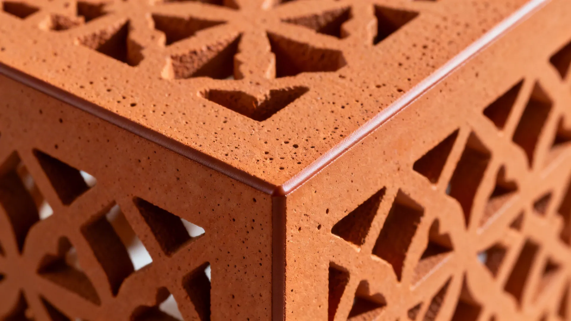 Ventilated Jaali Screen in Terracotta or CNC MDF