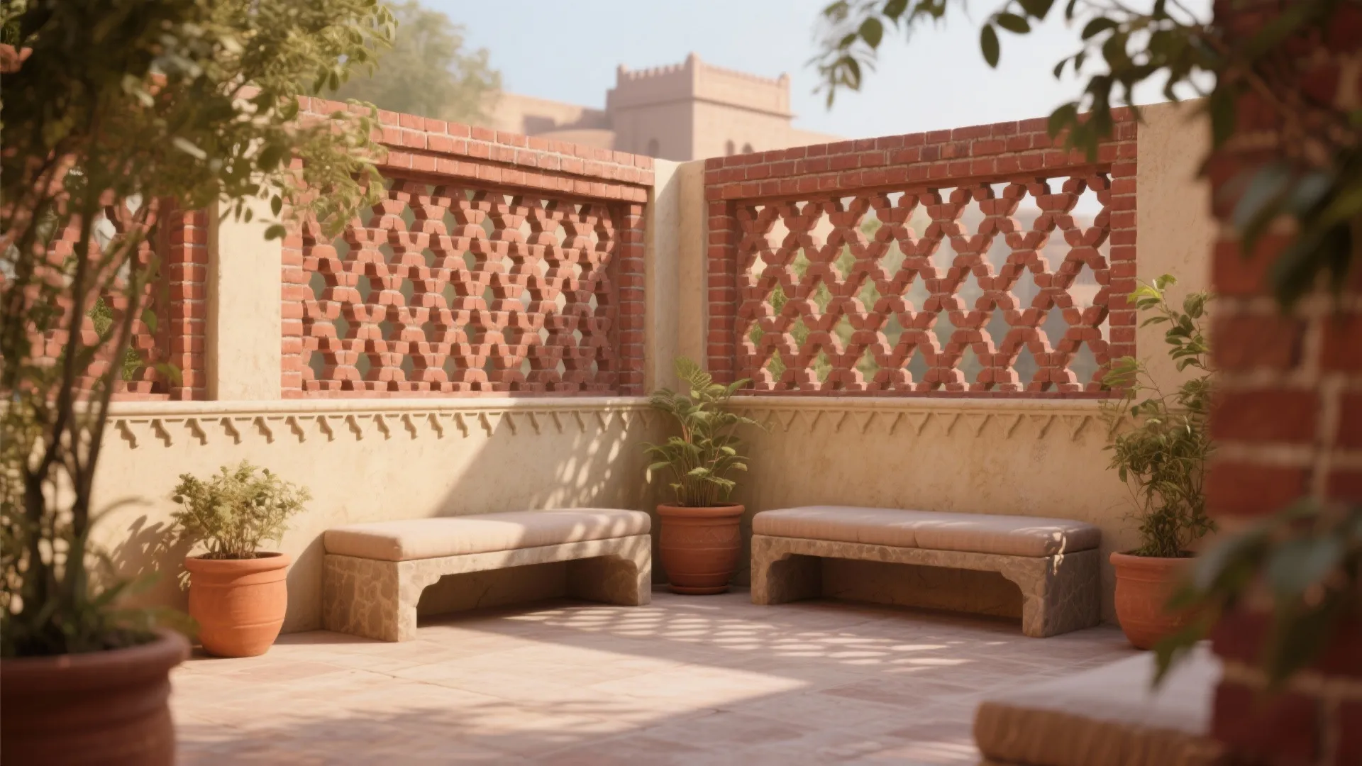 Jaali Parapet for Privacy and Breeze