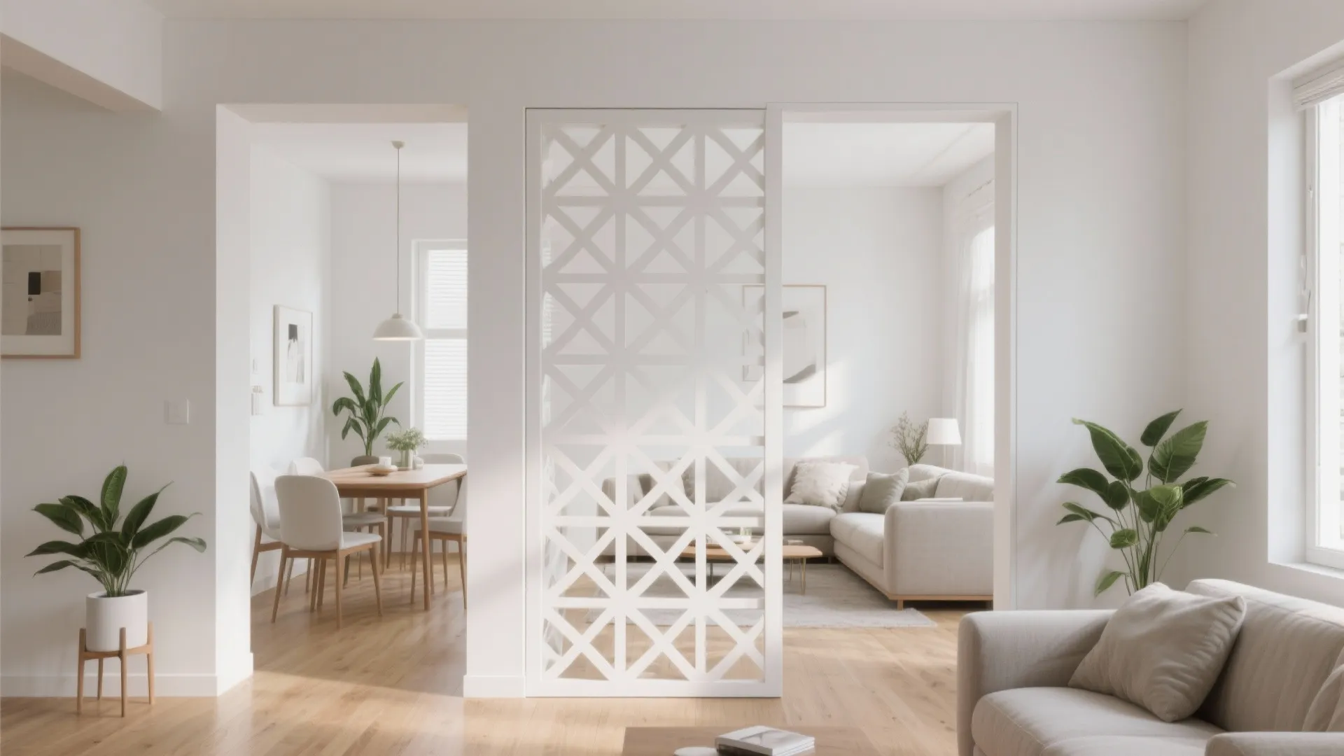 Modern Jaali Partition Wall