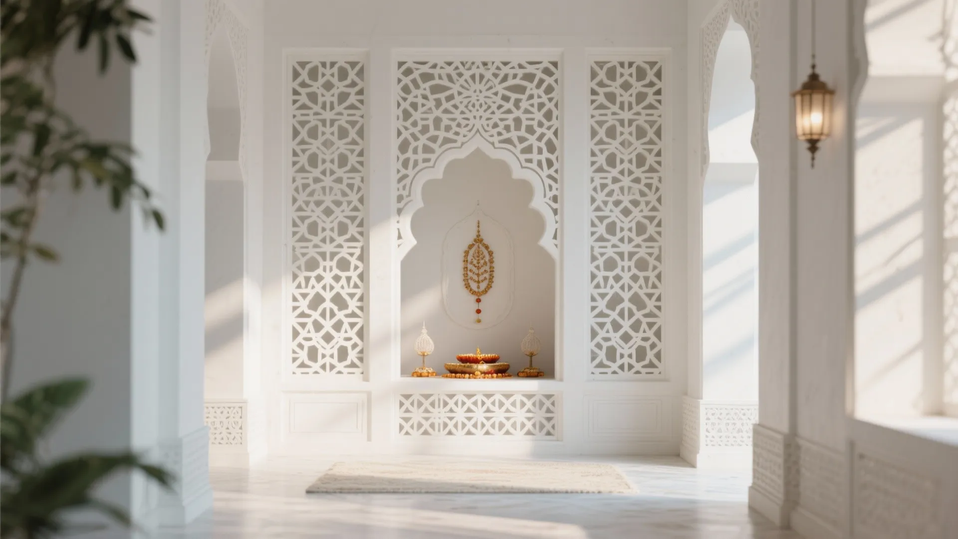 Intricate Jaali Partition