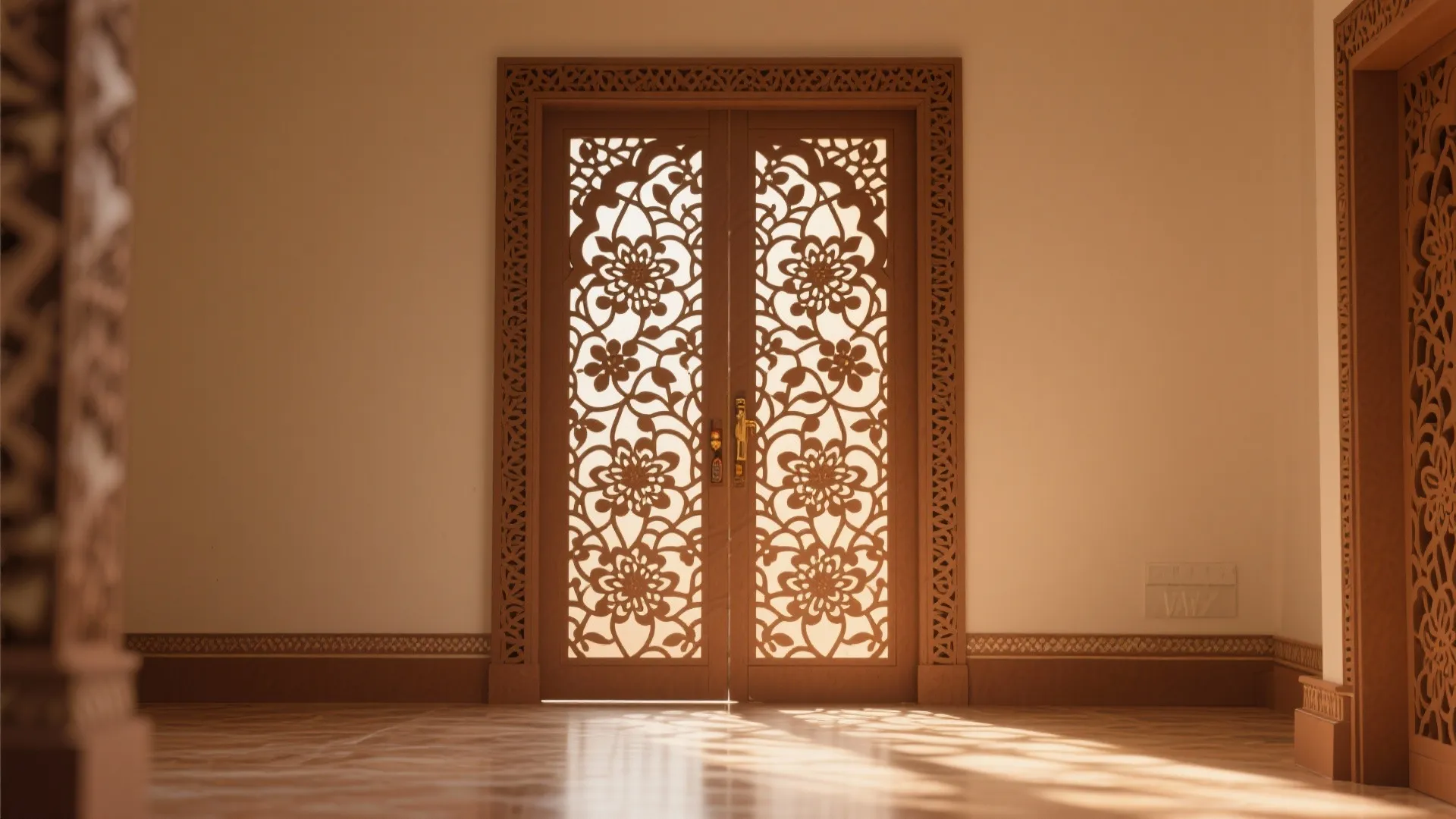 Jaali Pattern Door