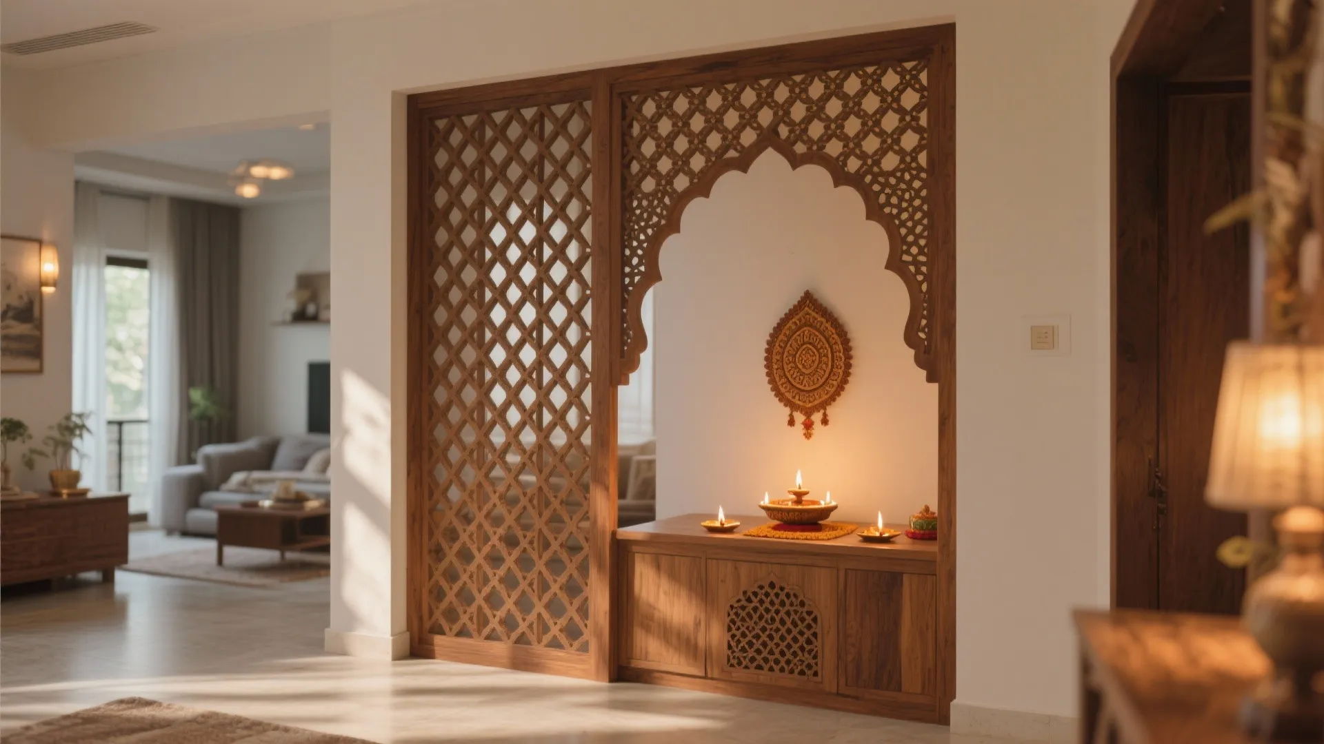 Jaali Screens for Soft Separation