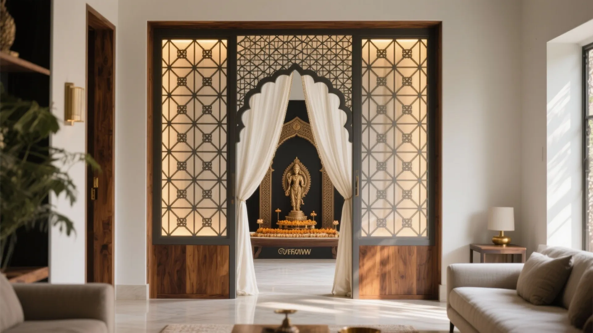 Light-filled Privacy with Jaali Panels