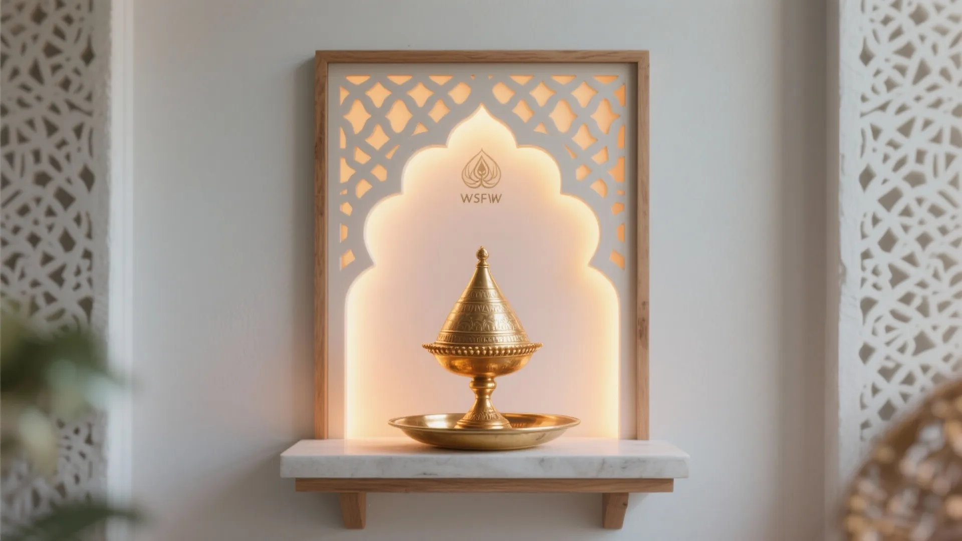 Backlit Jaali for a Calm, Sacred Glow