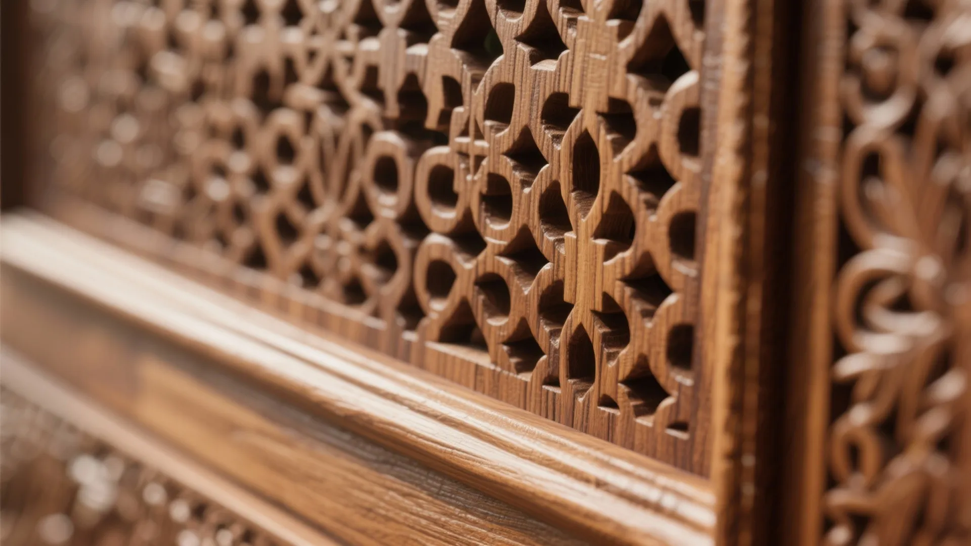 Jaali Patterns and Carved Wood Accents