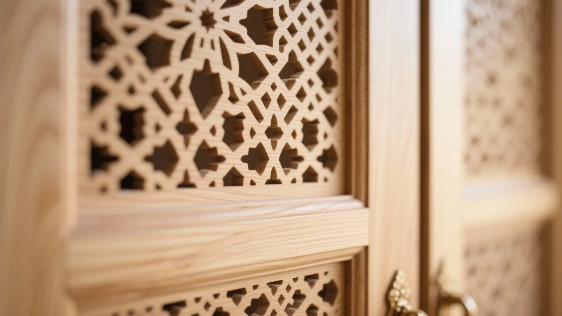 Carved lattice (jaali) wooden doors