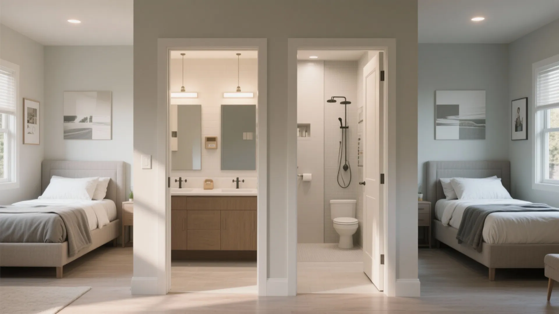 3. Jack-and-Jill between bedrooms