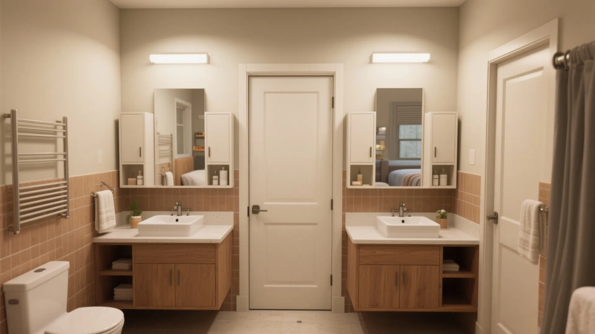 3. Jack-and-Jill for the secondary bedrooms