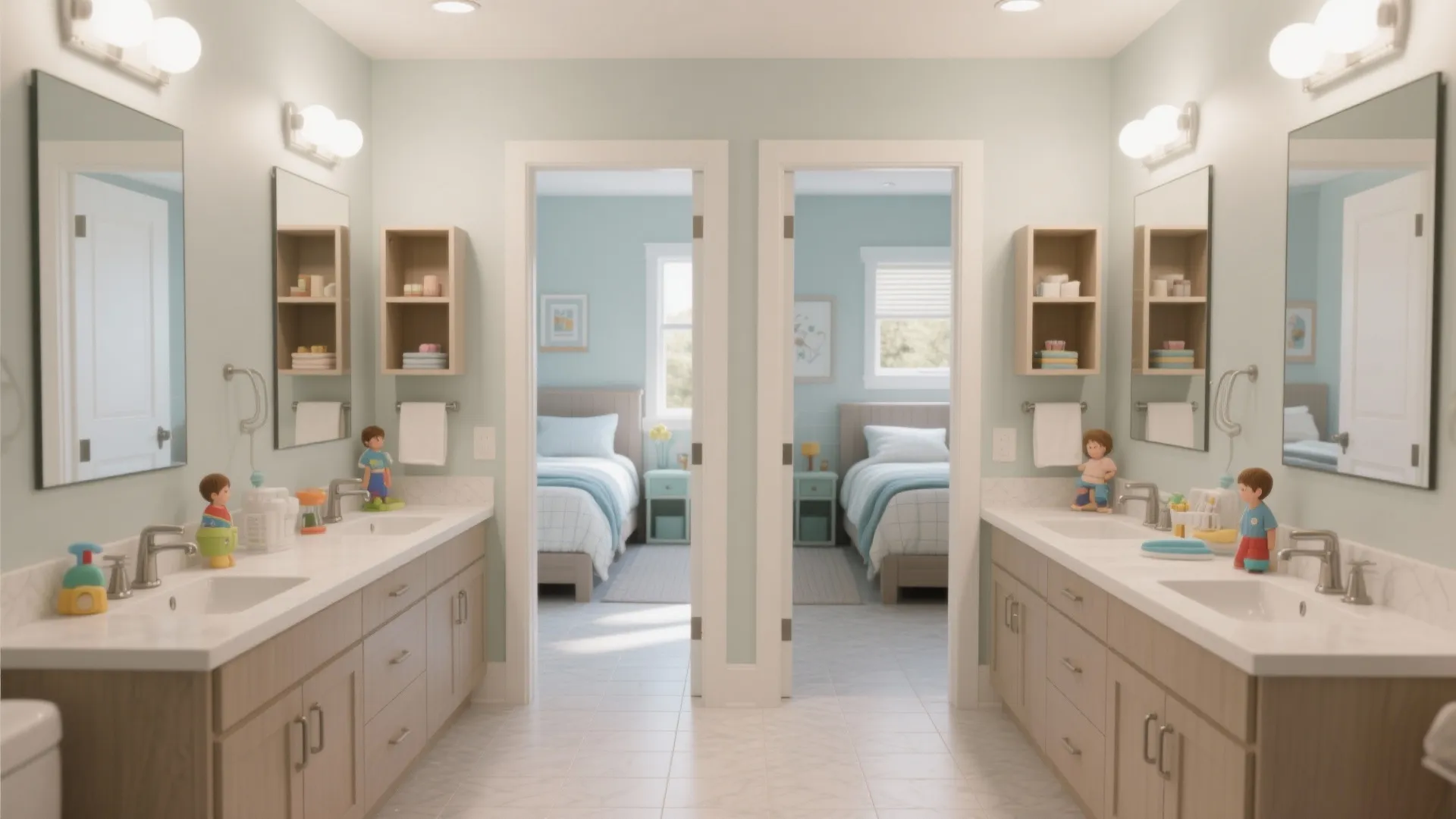 2. Jack-and-Jill Bathrooms — Smart for Kids