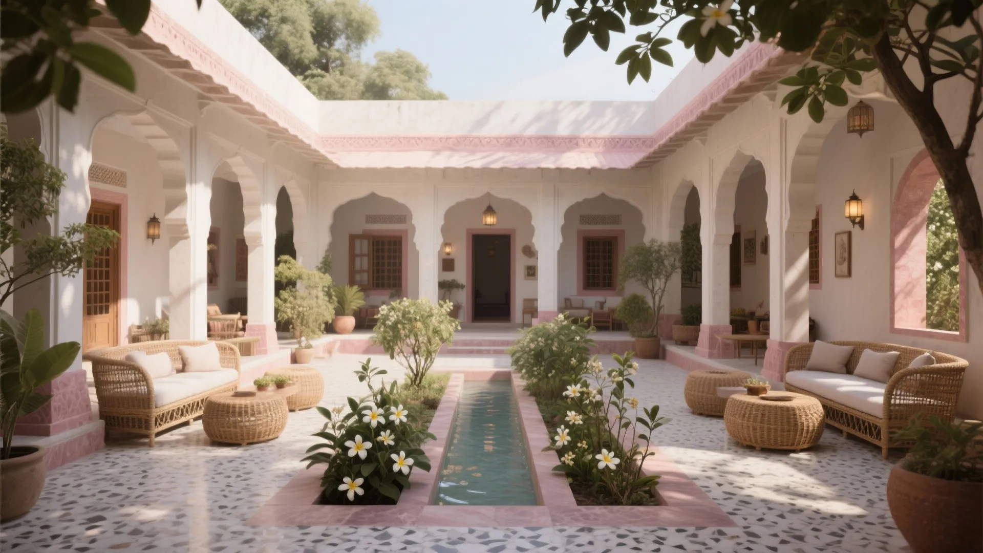 Courtyard-Centered Living for Passive Cooling