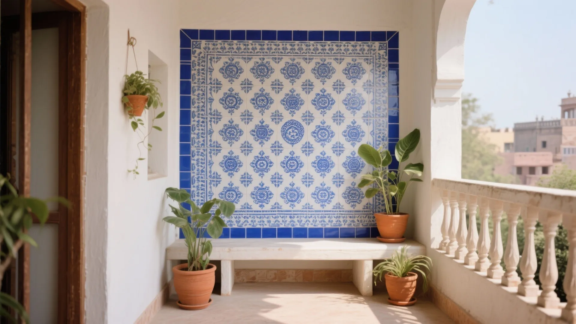 Idea 3: Patterned Ceramic with Jaipur-Inspired Motifs