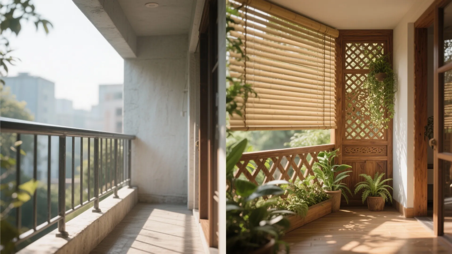 Privacy Screens: Bamboo Blinds and Jali Panels