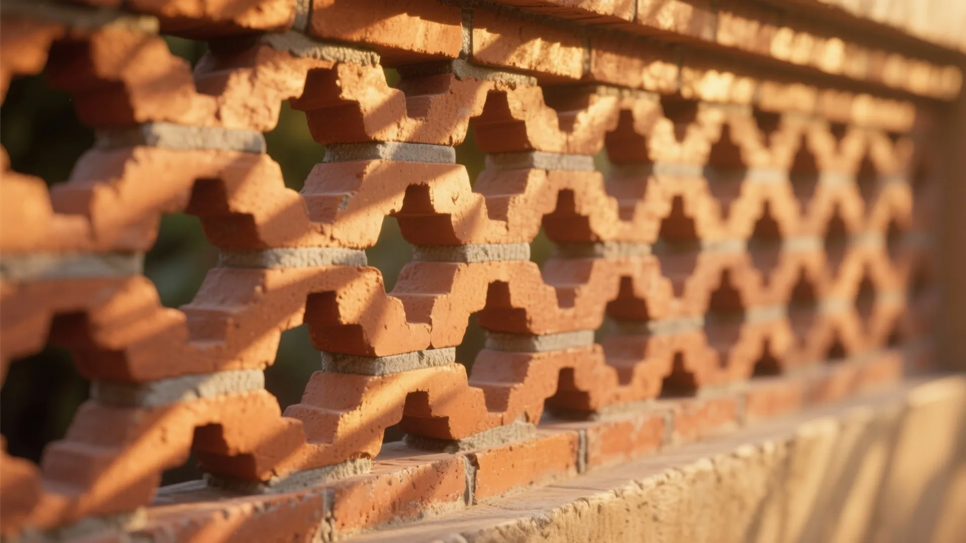 Perforated Brick Screens for Light and Privacy