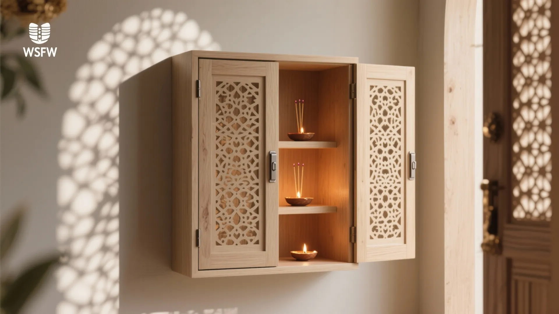 Carved Jali Doors with Soft Diffusion