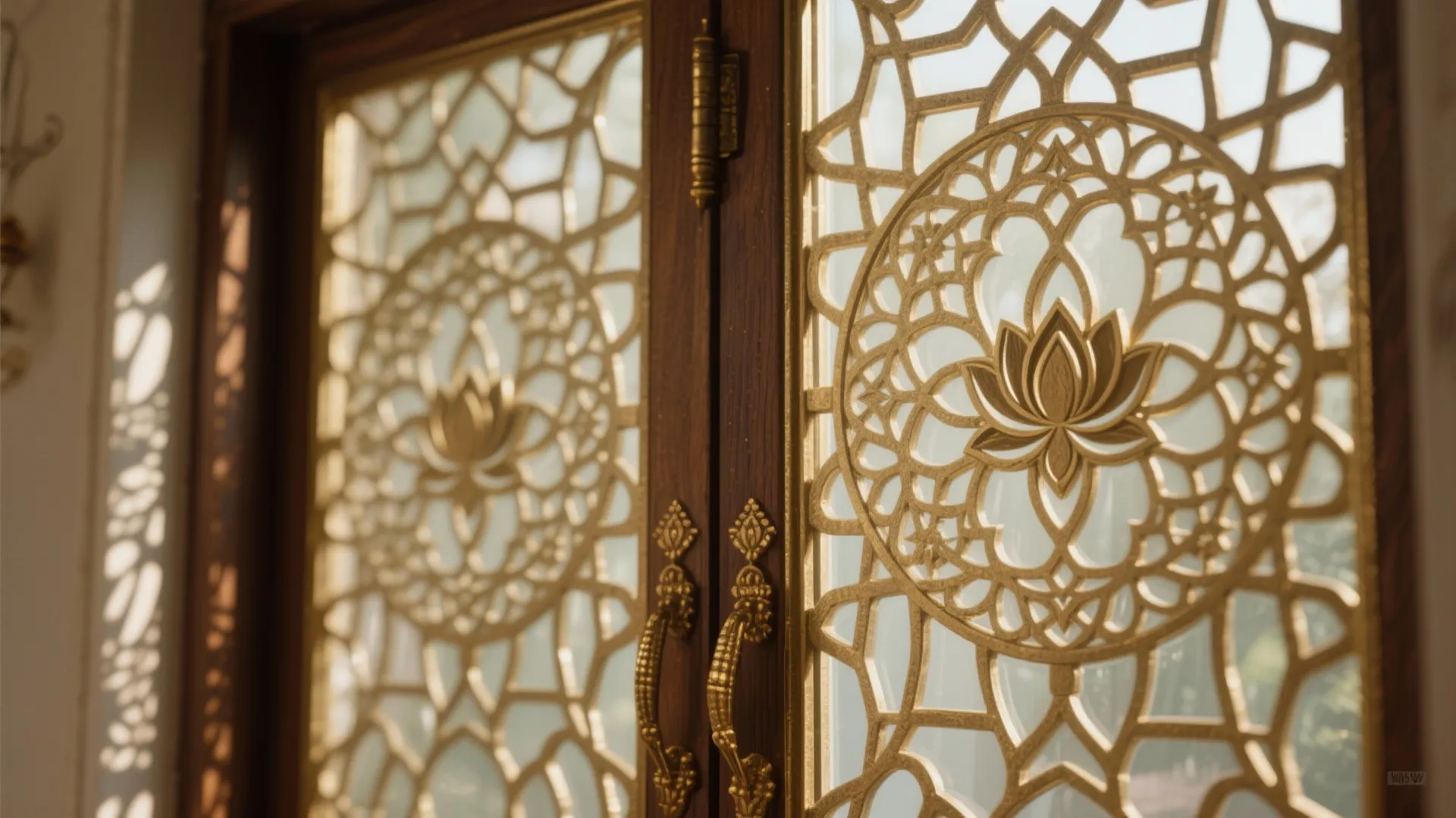 Jali-meets-glass layering