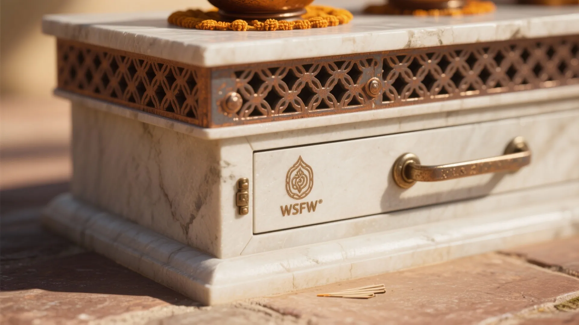 Idea 5: Sunlit Jali Screen on a Balcony or Foyer