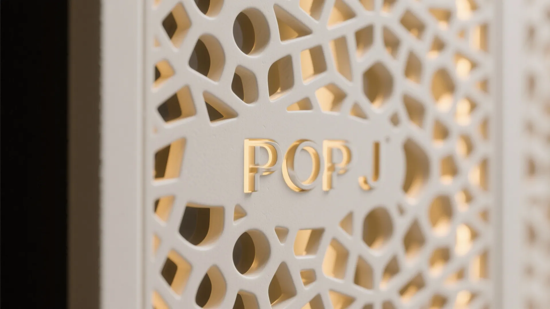 Backlit POP Jali Panel as the Idol Backdrop