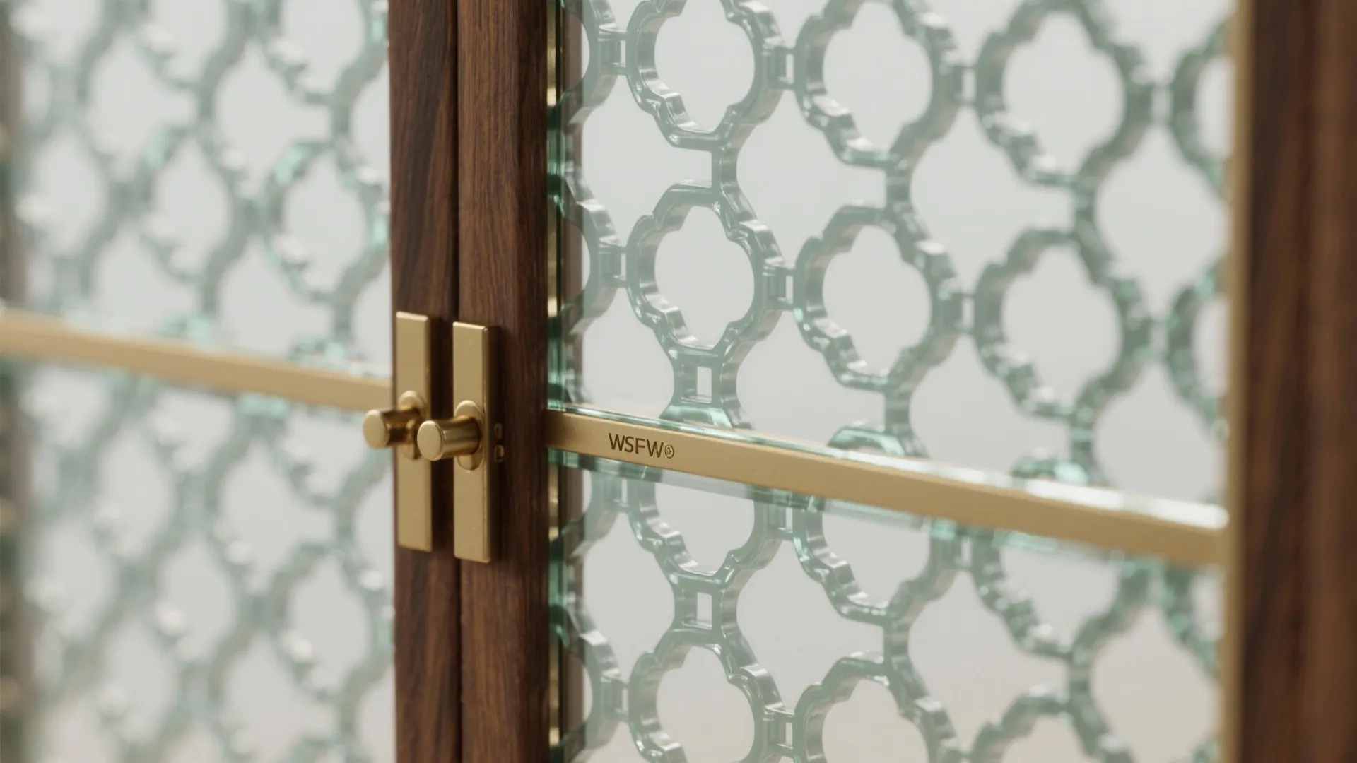 Wood Frame + Glass Jali (Lattice) Fusion