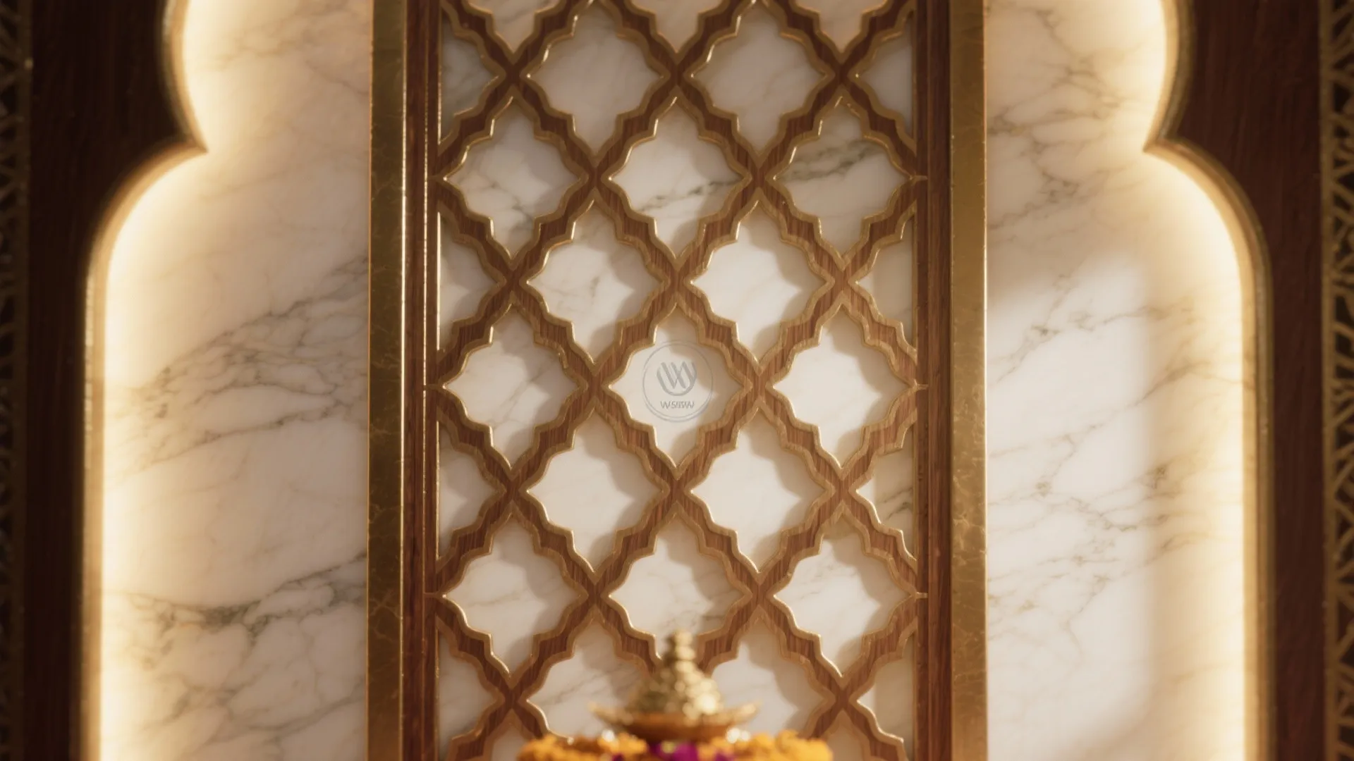 Jali Screens and Marble Textures to Elevate the Backdrop