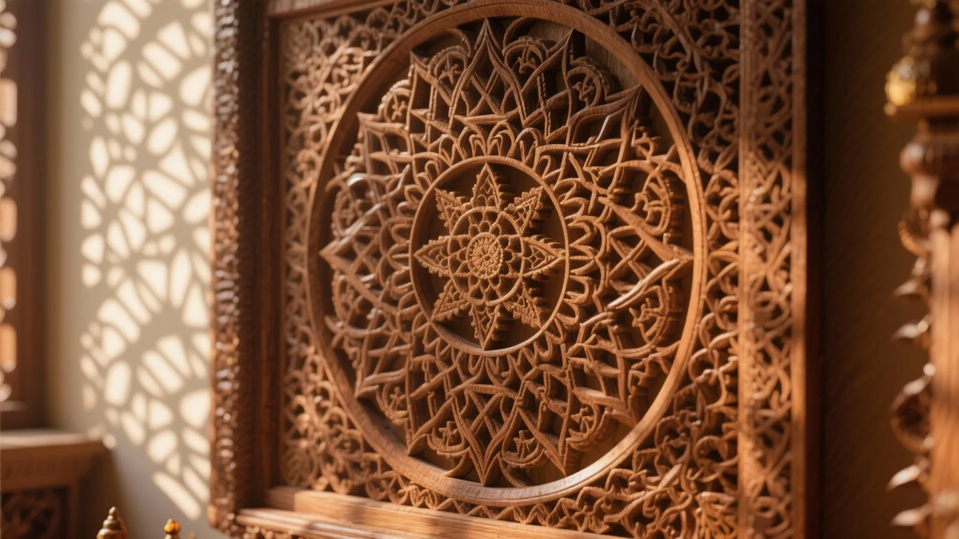 Intricate Jali Panel Backdrop