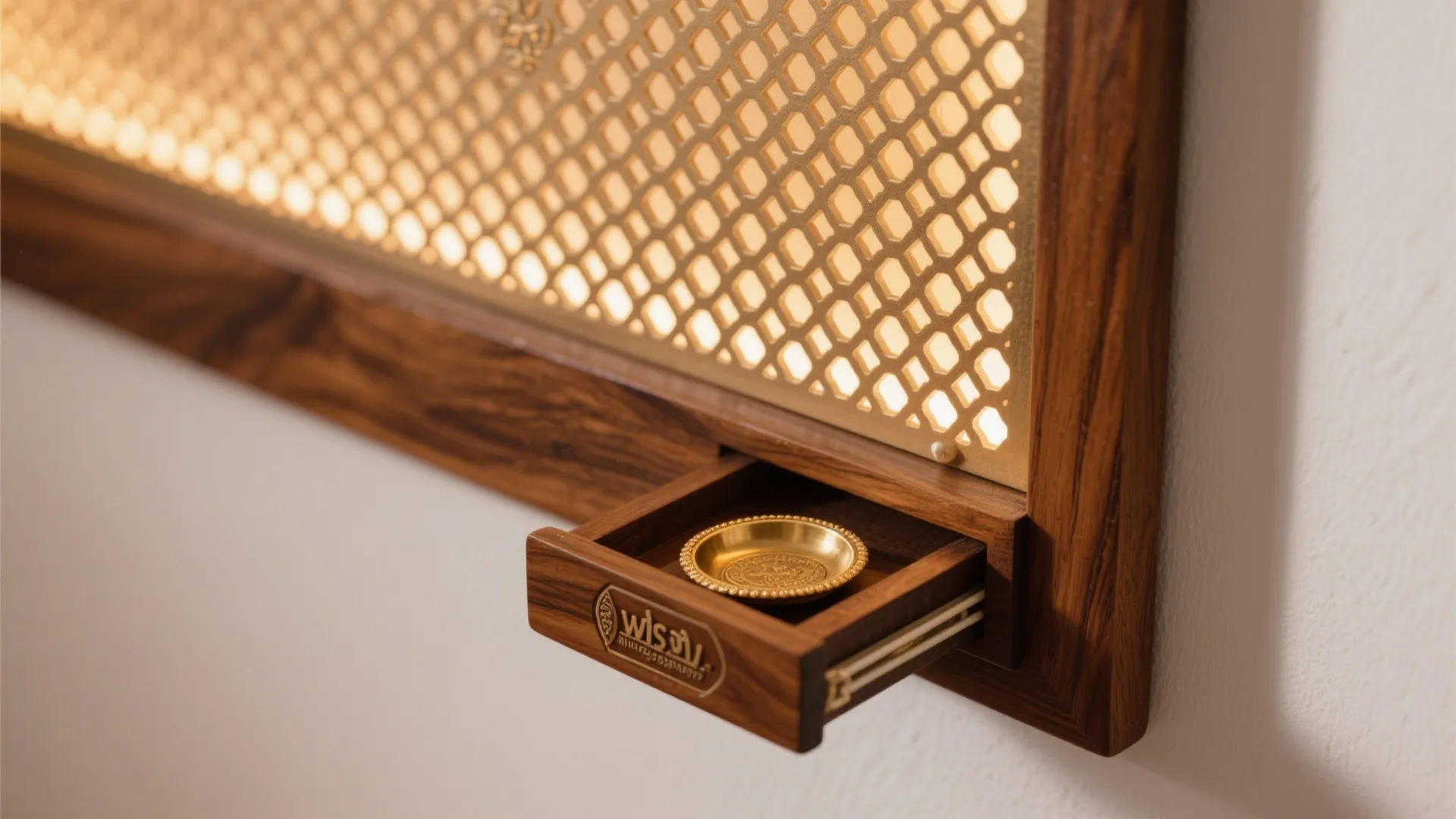 Wall-Mounted Minimal Mandir