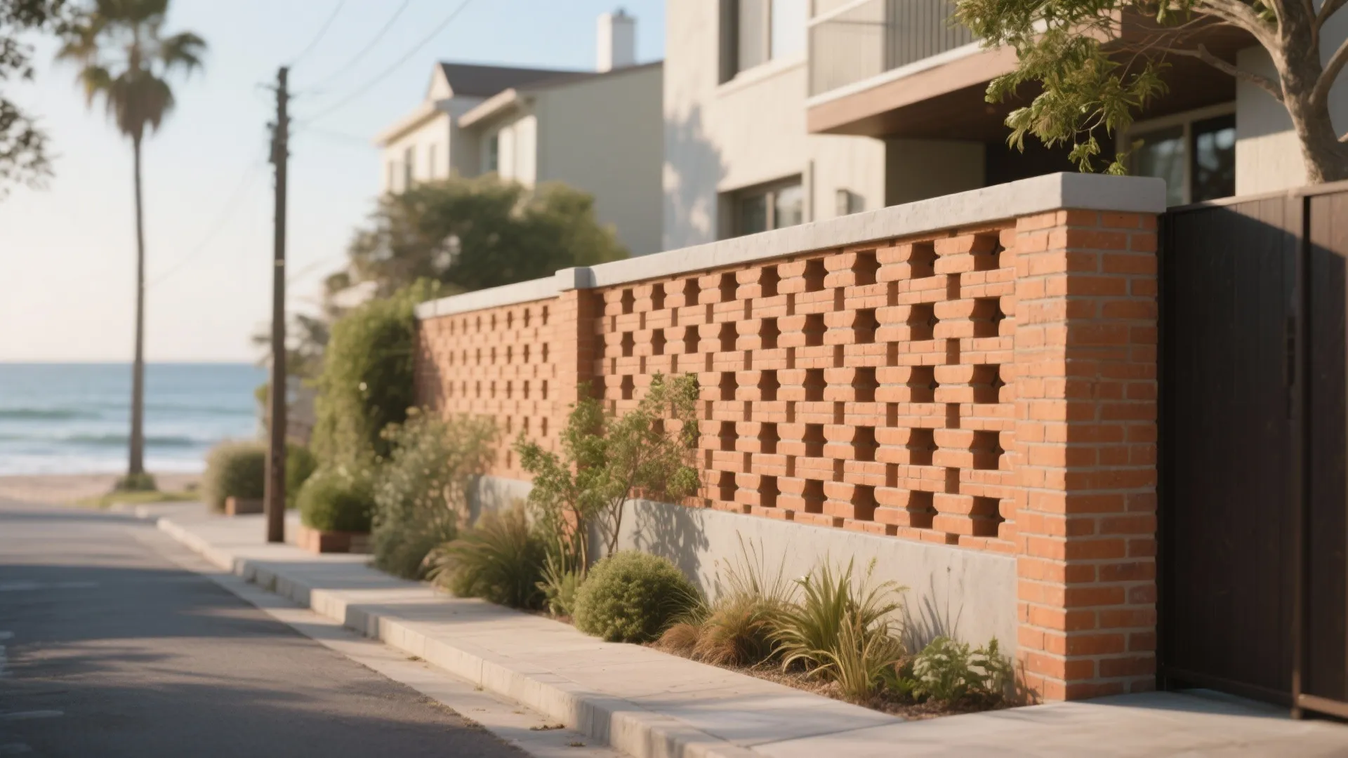 Perforated Brick Screens for Light and Privacy