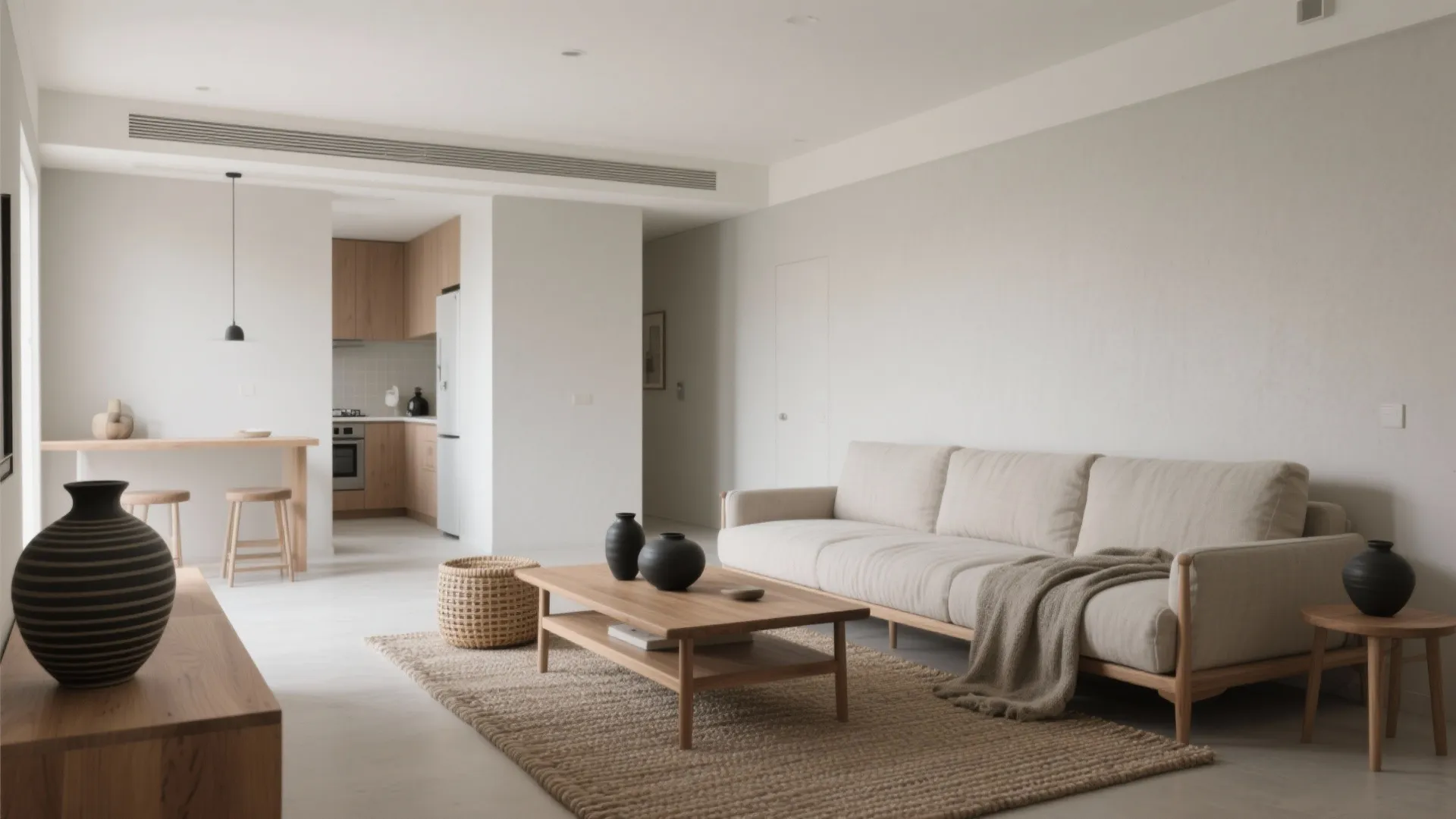 Greige + Sand + Warm Wood (Japandi Calm Neutrals)