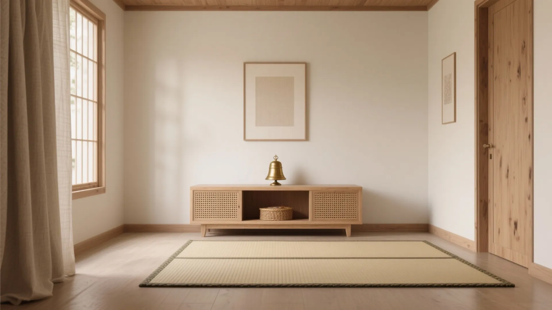 Calm Japandi Corner with Low Seating