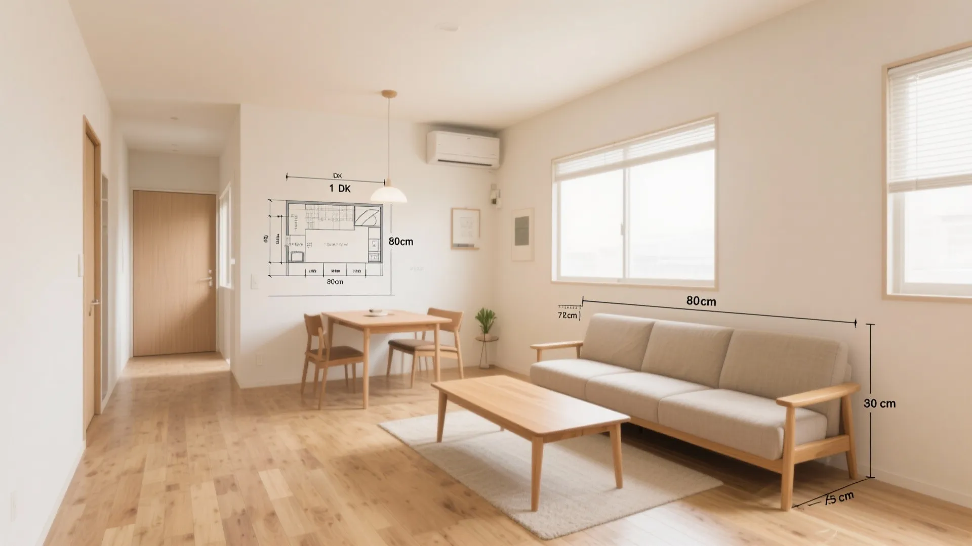Tips 5: 家具寸法は“日本住宅の歩幅”に合わせる（動線規劃）