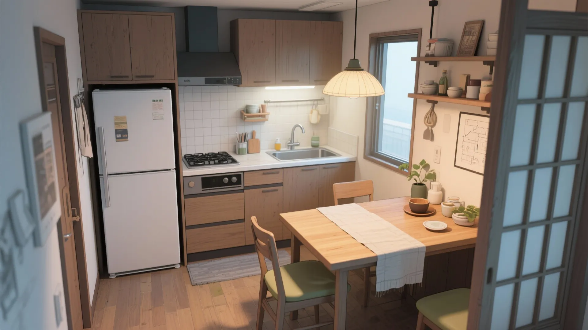 Tips 4: キッチン幅に合わせる家具スケール｜日本都市の1Kで失敗しない寸法感