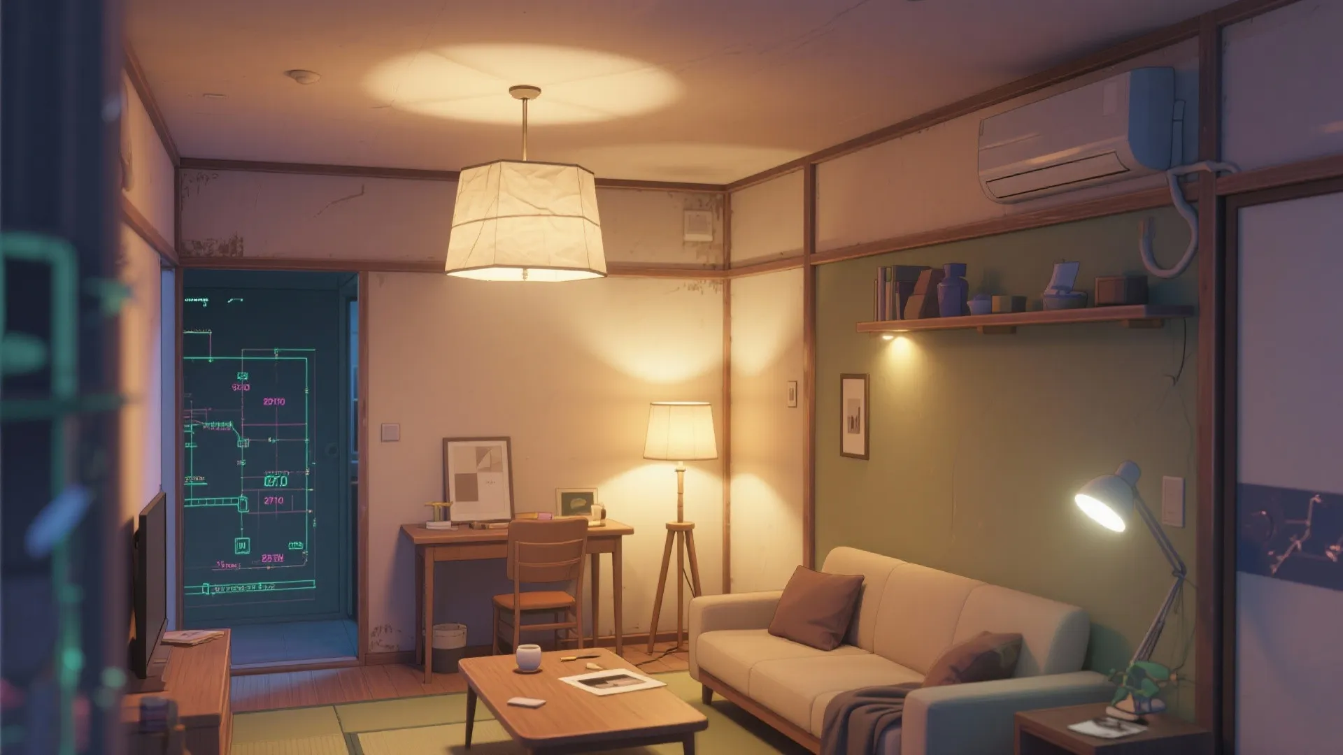 Tips 5: 光の段差をつくる｜日式風格の照明計画で奥行きを演出