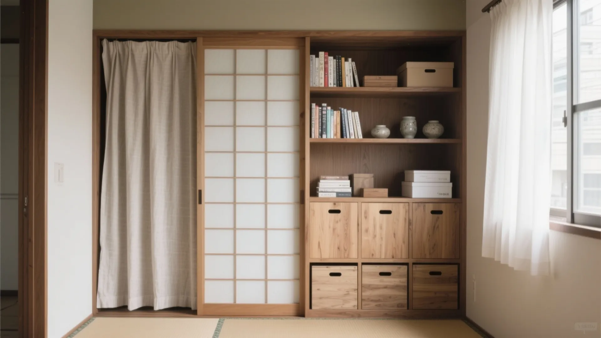 “見せる×隠す”の収納技巧：日式風格は8割隠して2割だけ整えて見せる
