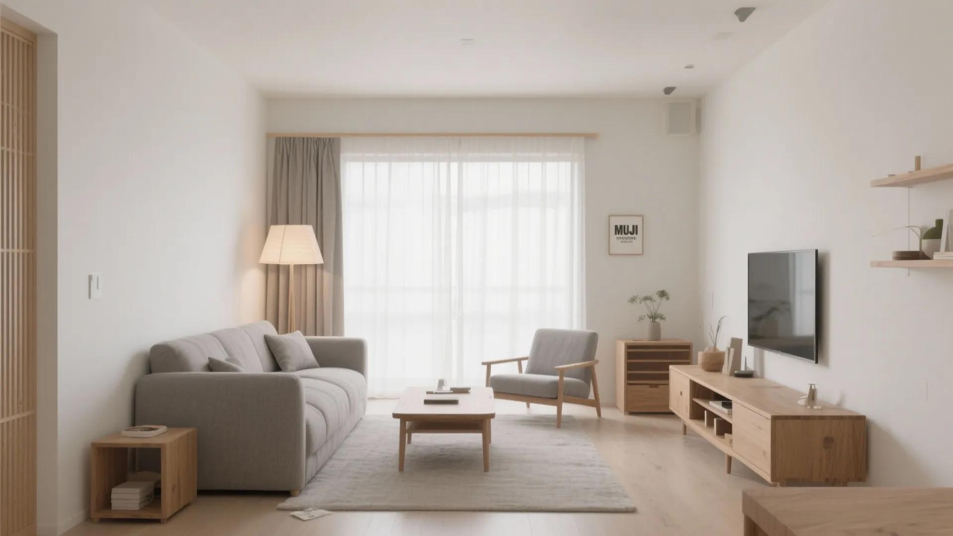 Tips 4: 色と素材は“3点で統一”して静けさを作る（日式風格）