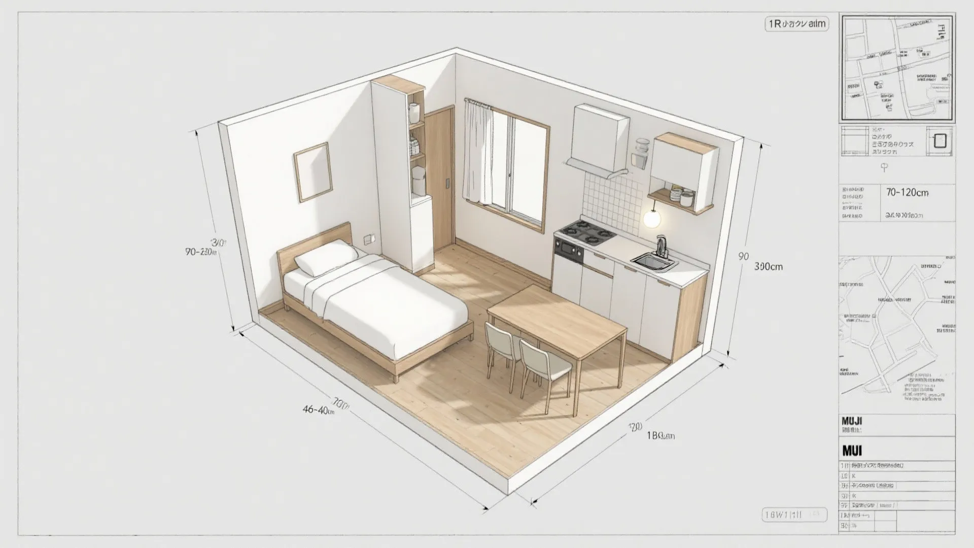 1R・1Kの家具寸法ガイドと“日本的”プランニング