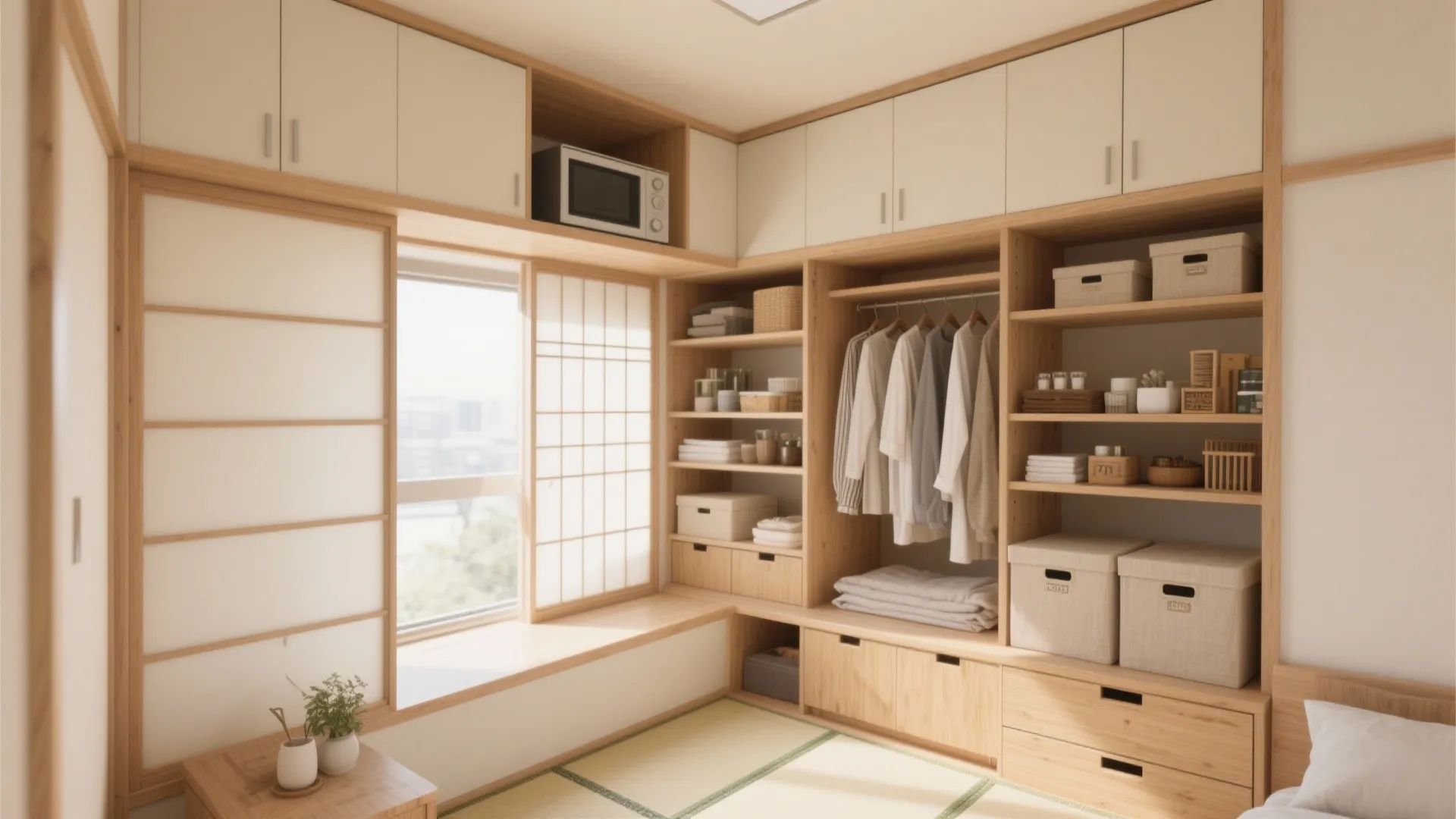 「見せる」と「隠す」を7:3で整える収纳技巧（収纳技巧）