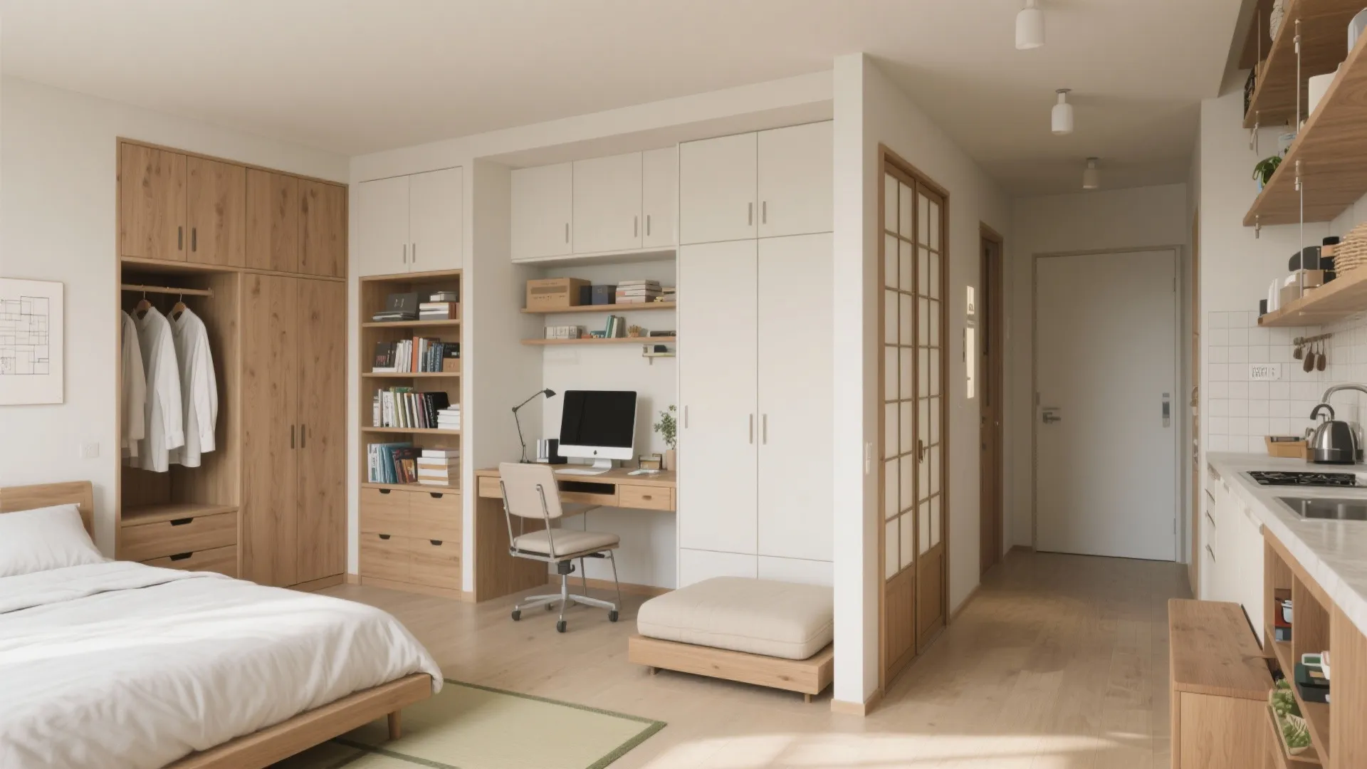 Tips 2: 日式風格の収納技巧—3部屋を機能で分けて“物の住所”を決める