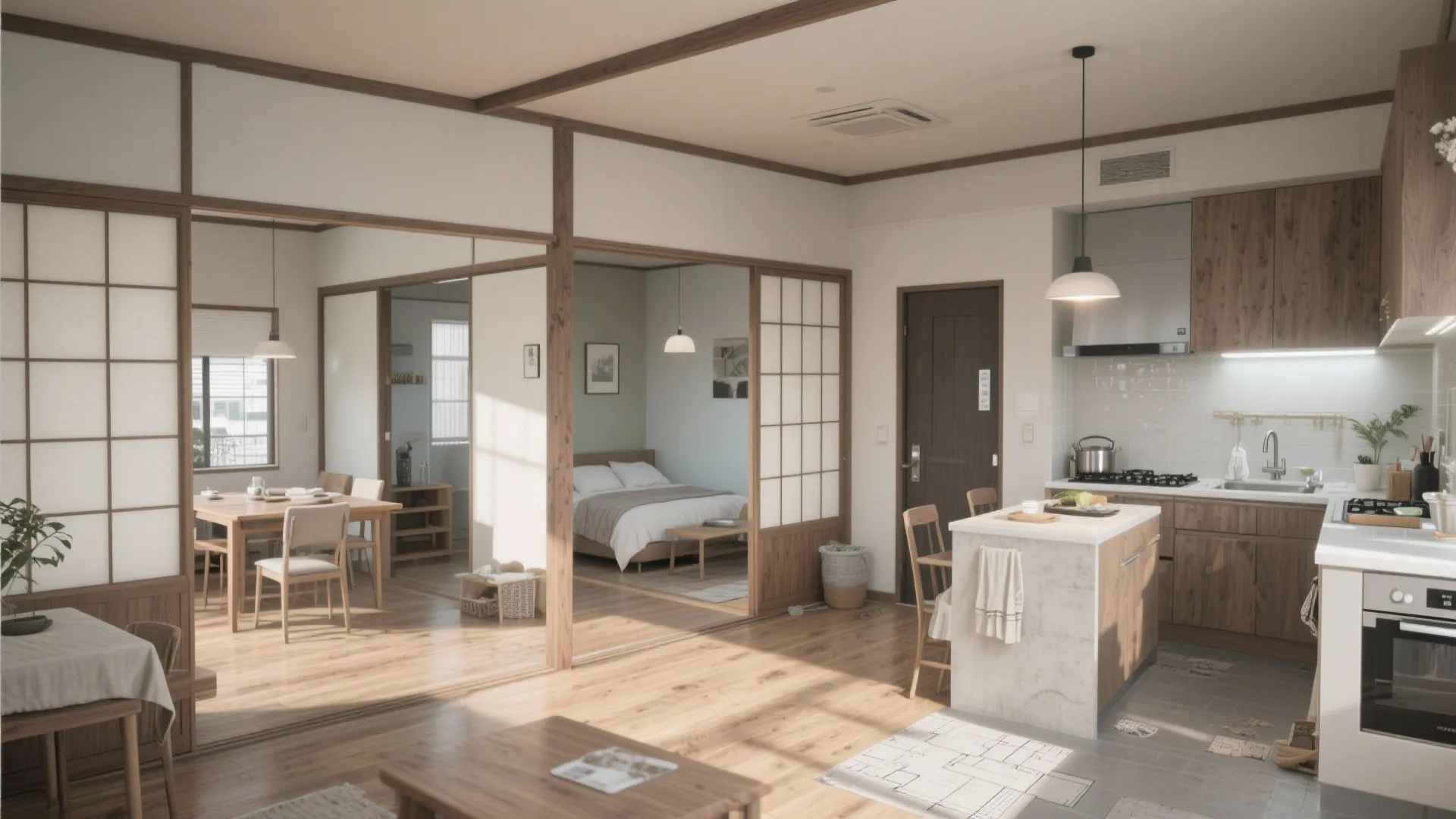 4. 4Kの設計視点：家族・同居・在宅ワークのゾーニング（日本都市での多用途設計）